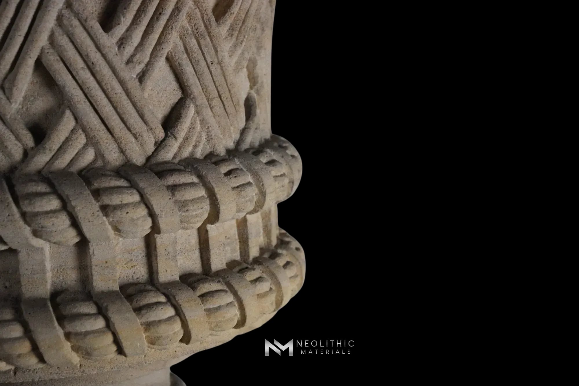 Limestone Urn on Pedestal - Image 6