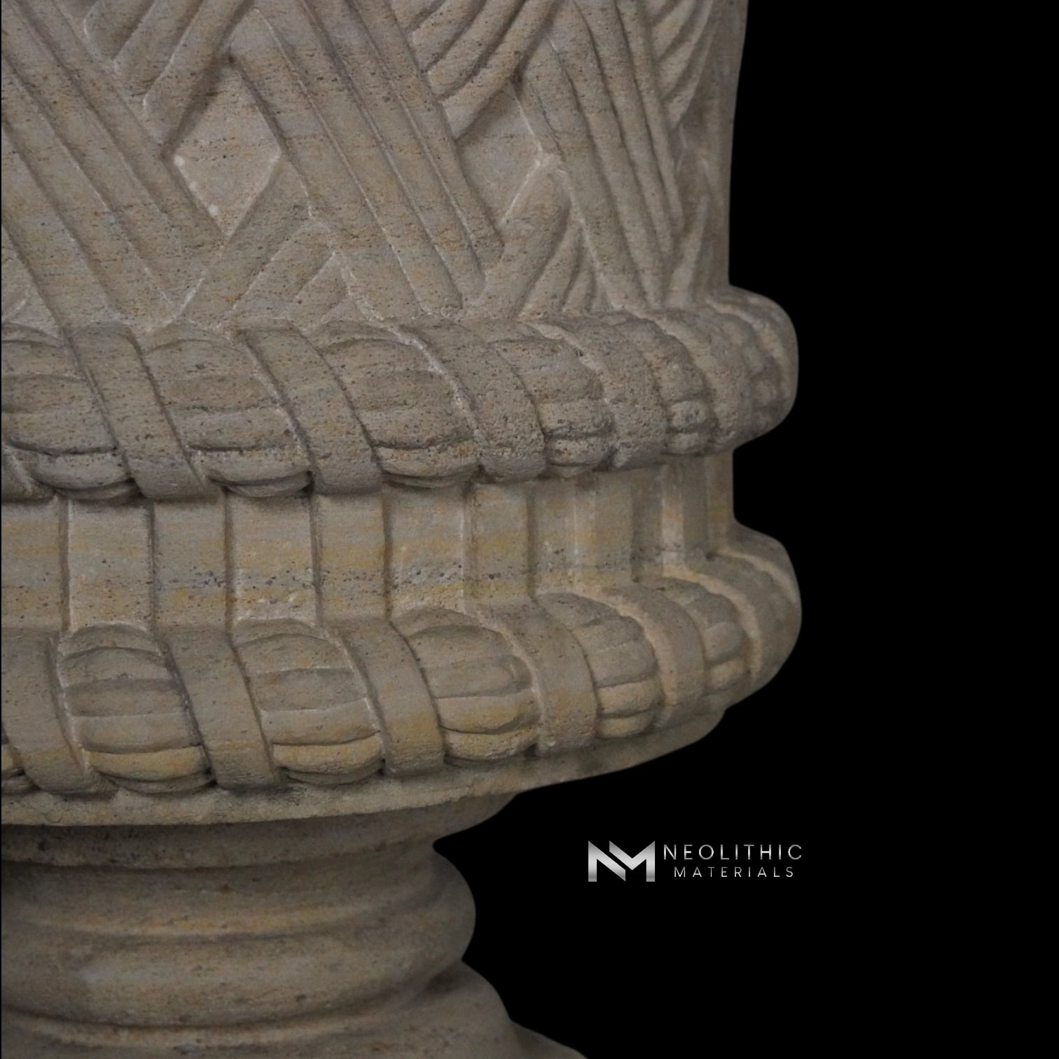 Limestone Urn on Pedestal - Image 7