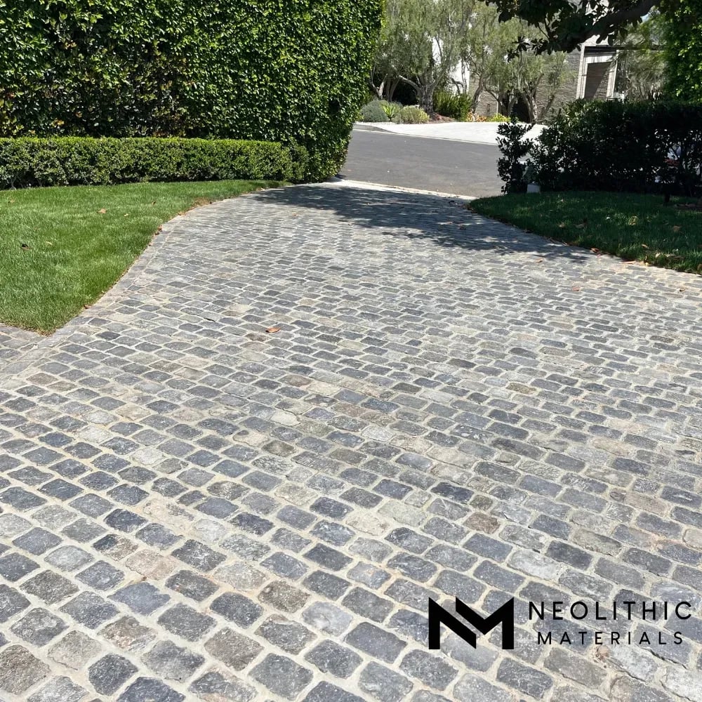 Reclaimed German Basalt Cobblestone