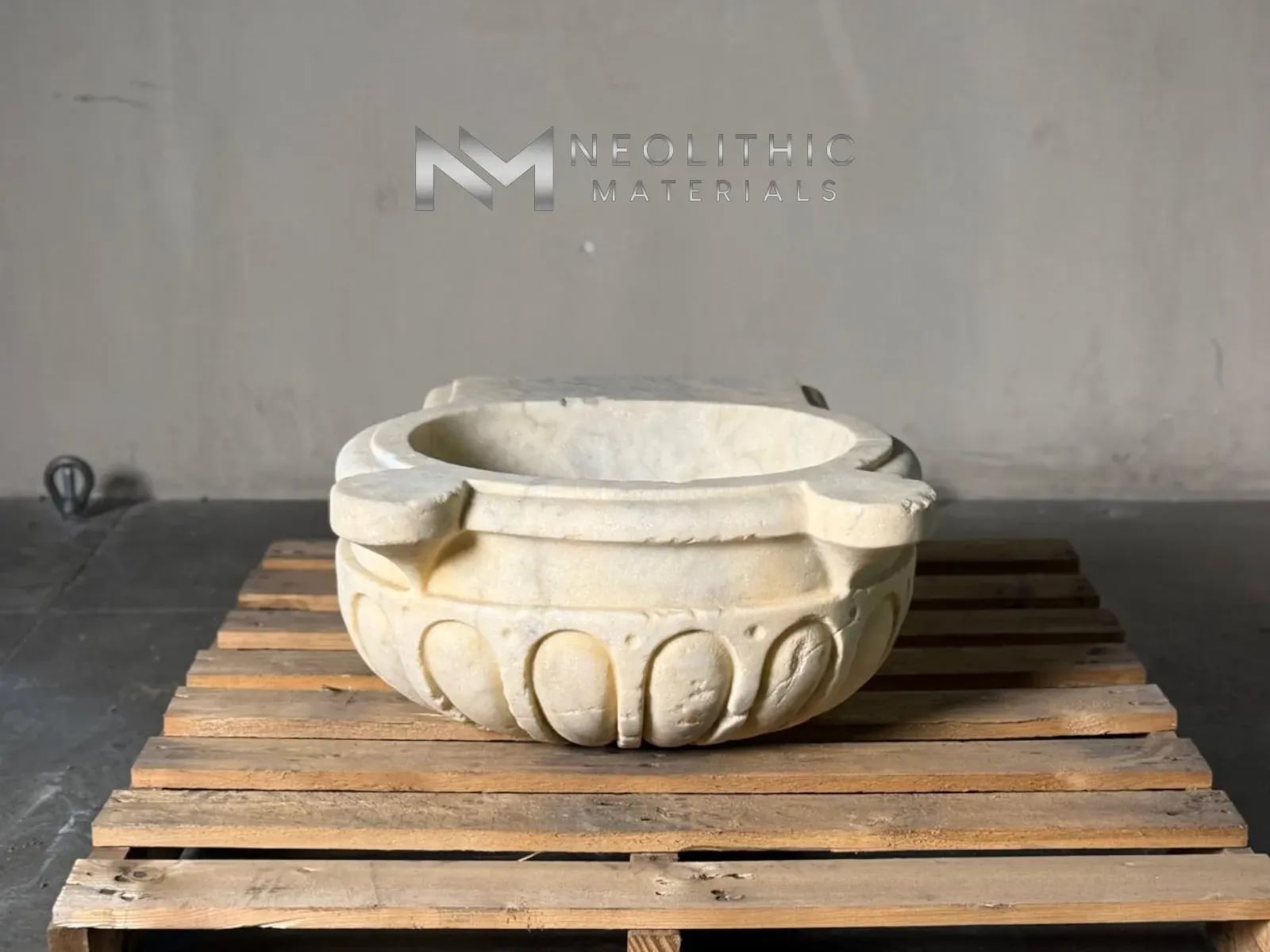 Turkish Antique Hammam Marble Stone Sink - Image 4