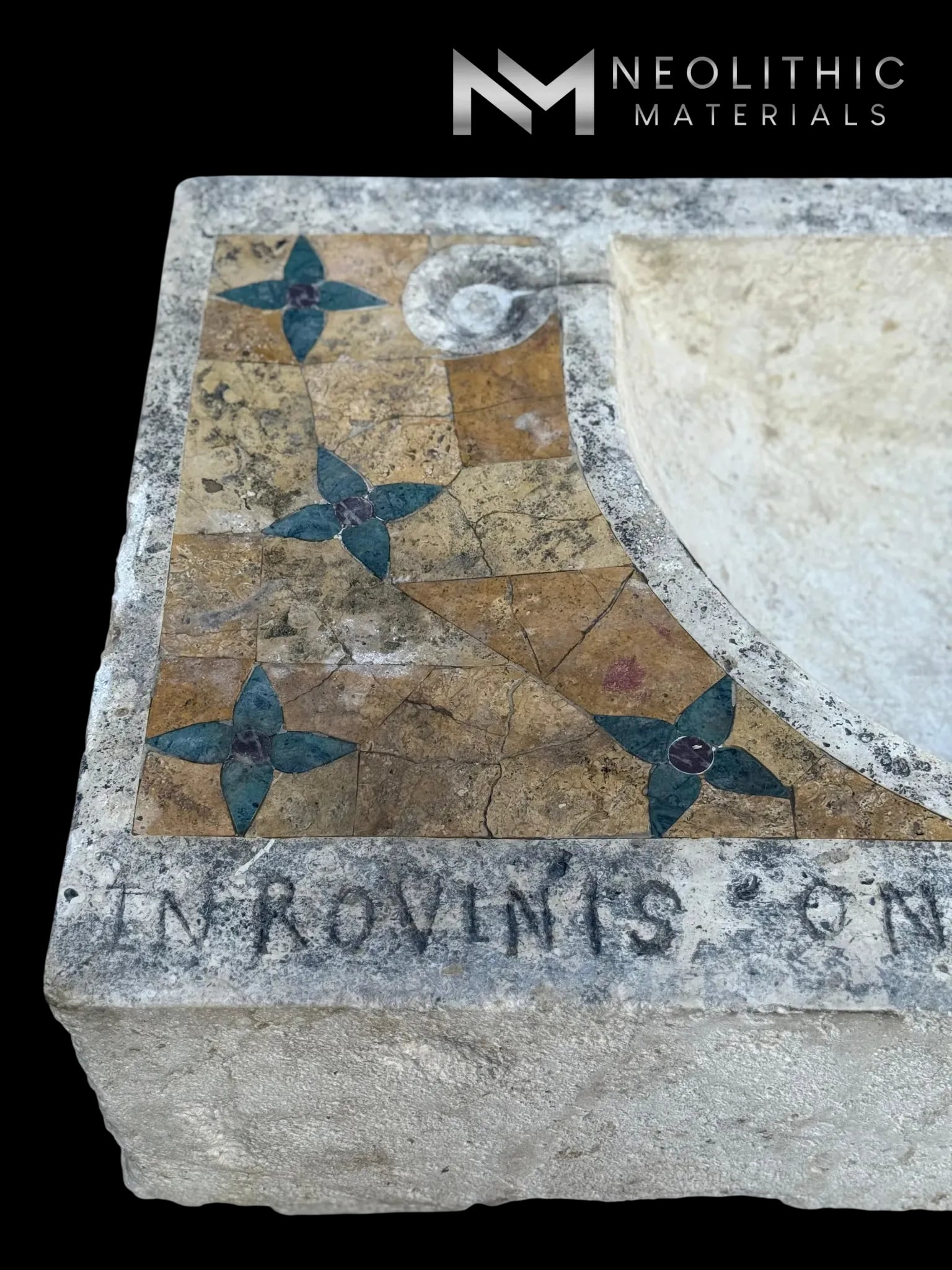 Limestone Inlaid Sink - Image 7