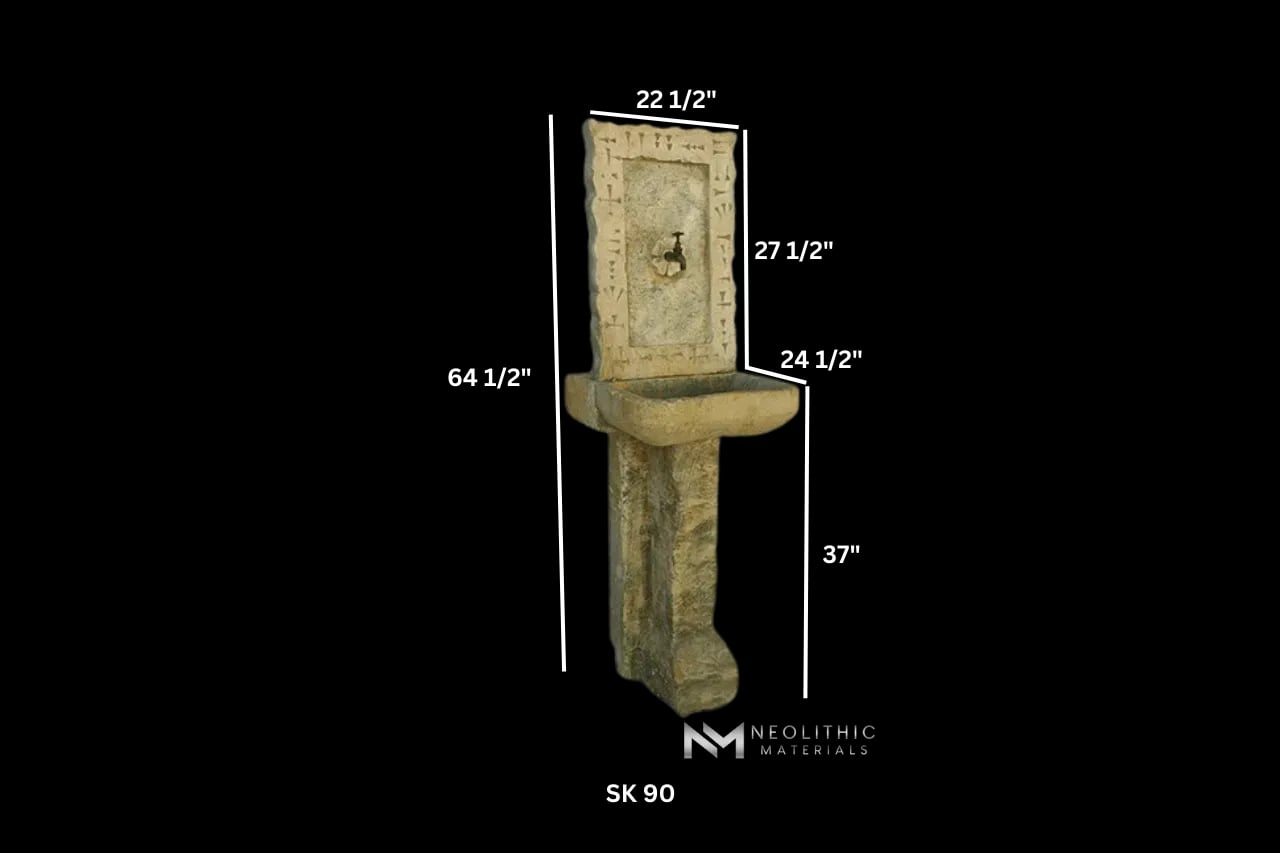 Antique Limestone Fountain Sink - Image 4