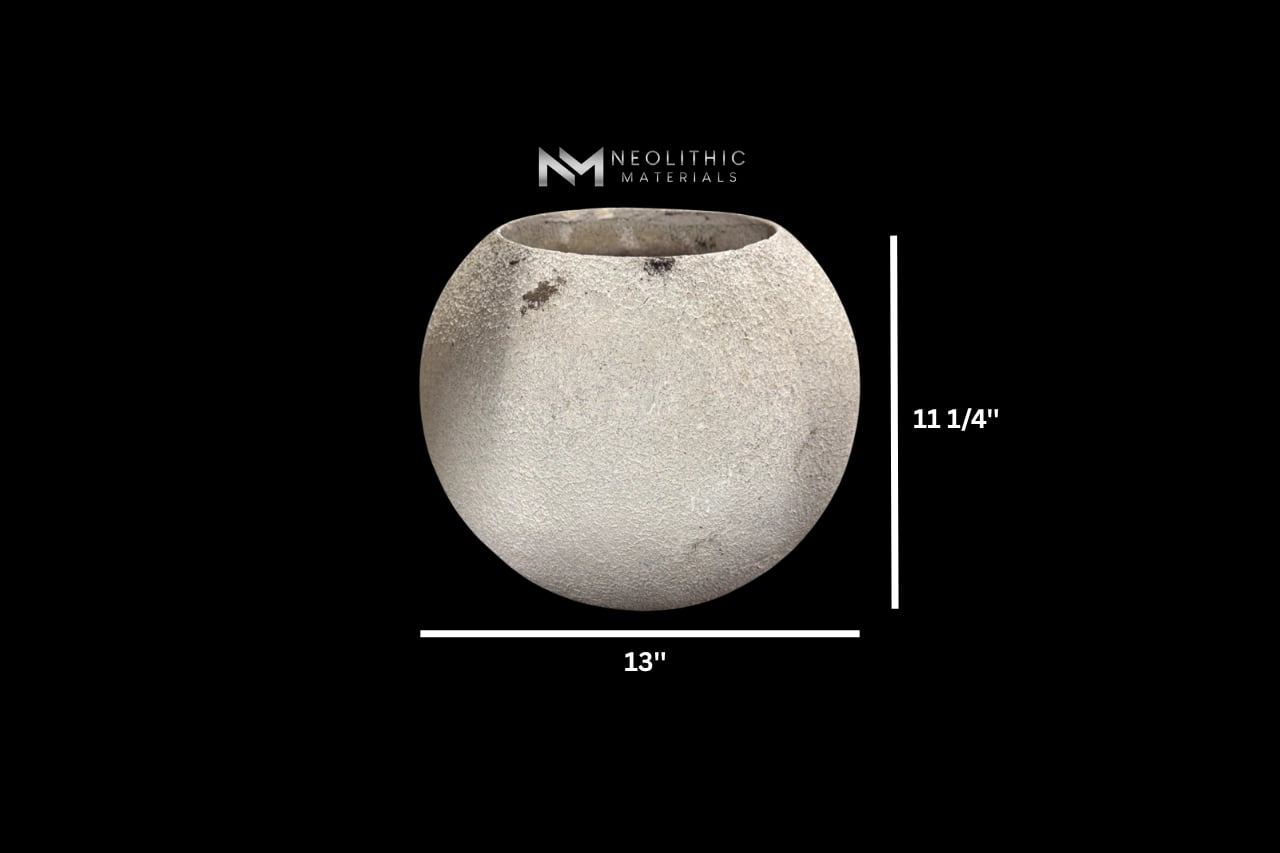 Swiss 60's Concrete Ball Planter - Image 3