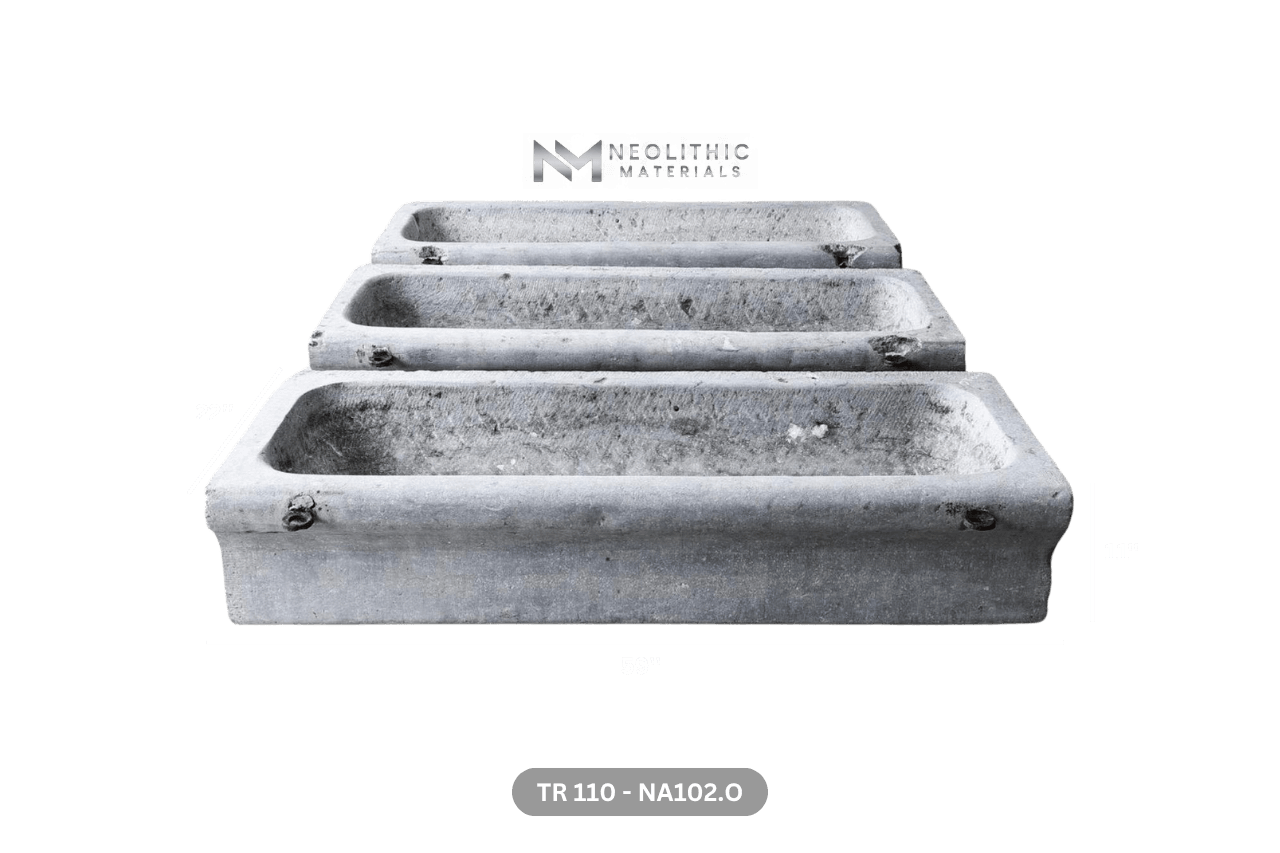 Antique Belgian Bluestone Trough - Image 2