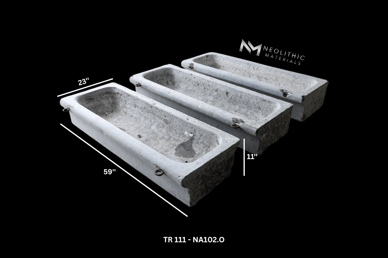 Antique Belgian Bluestone Trough - Image 2