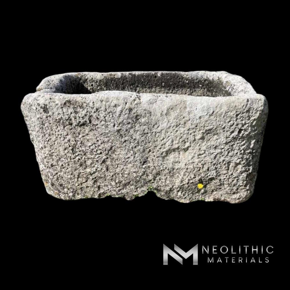 French Antique Limestone Trough