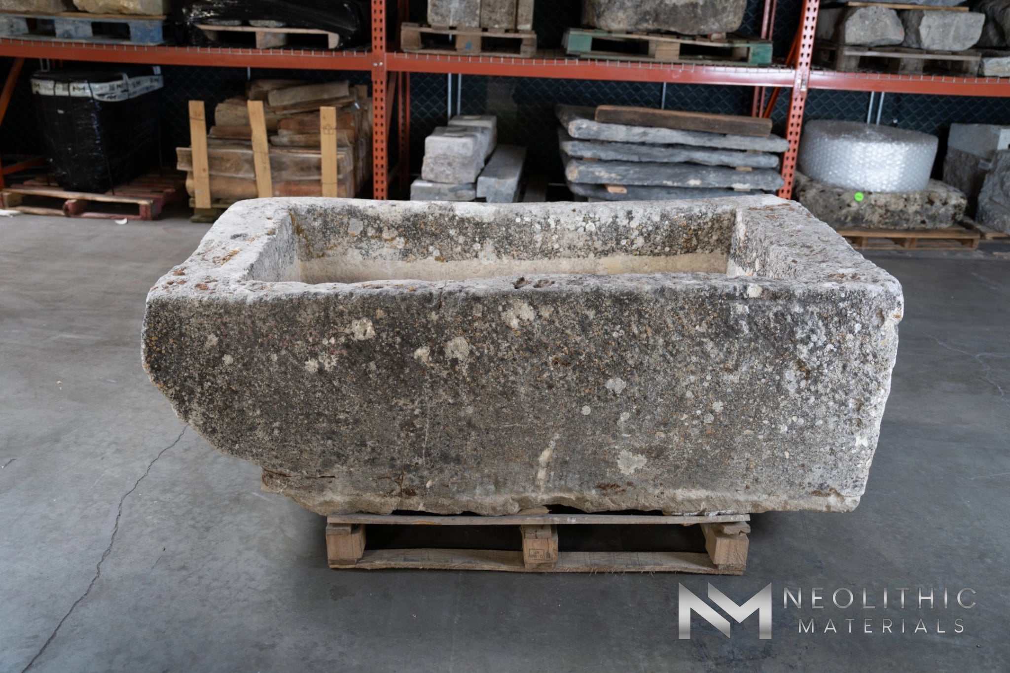 French Antique Limestone Trough - Image 2