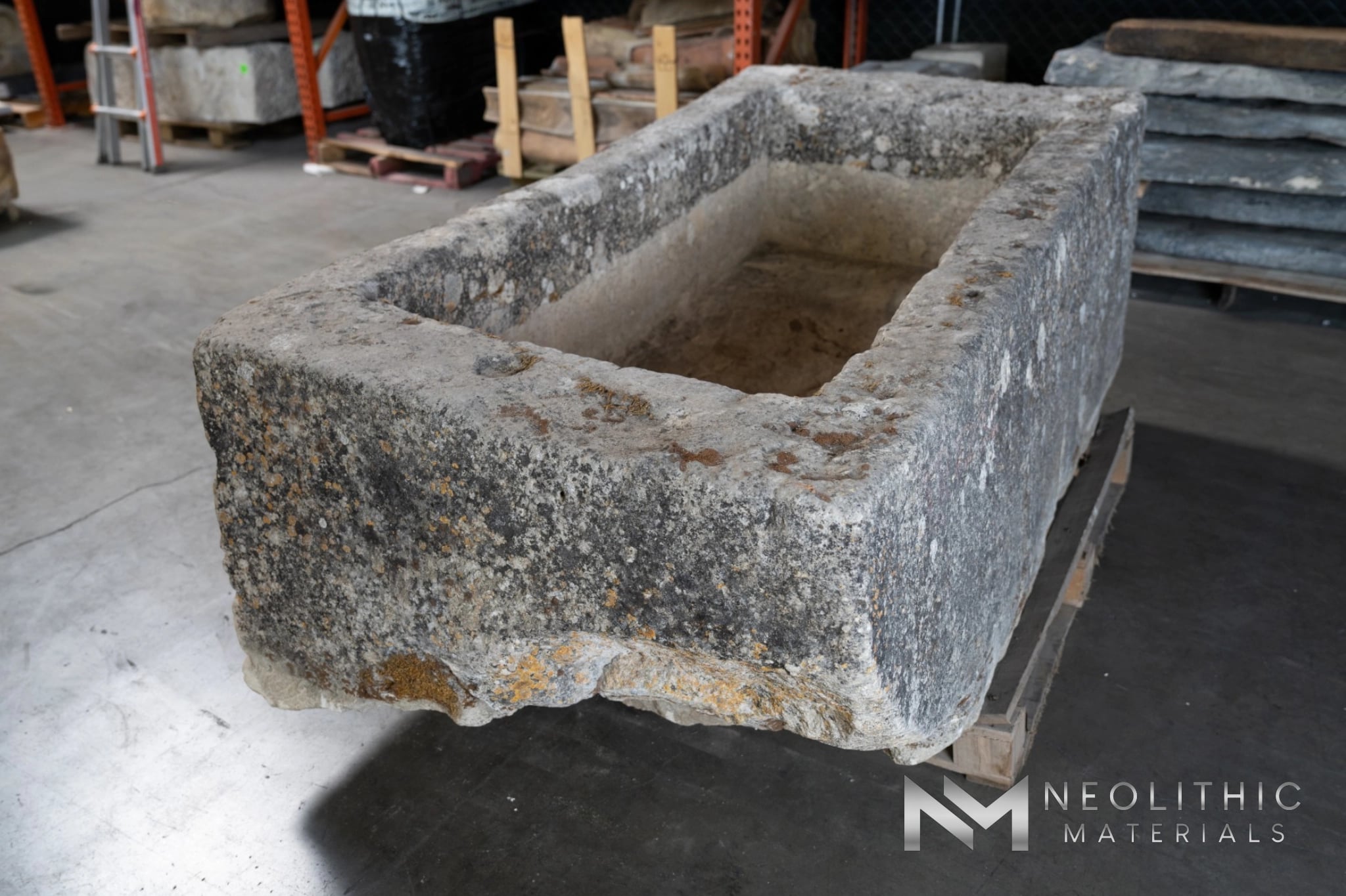 French Antique Limestone Trough - Image 3