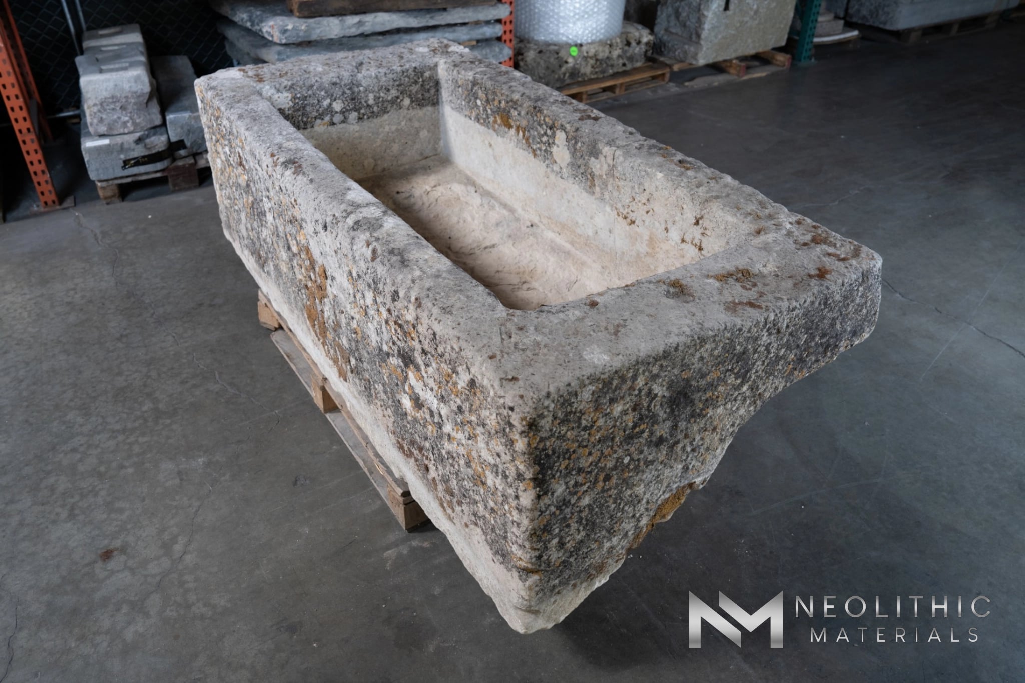 French Antique Limestone Trough - Image 4