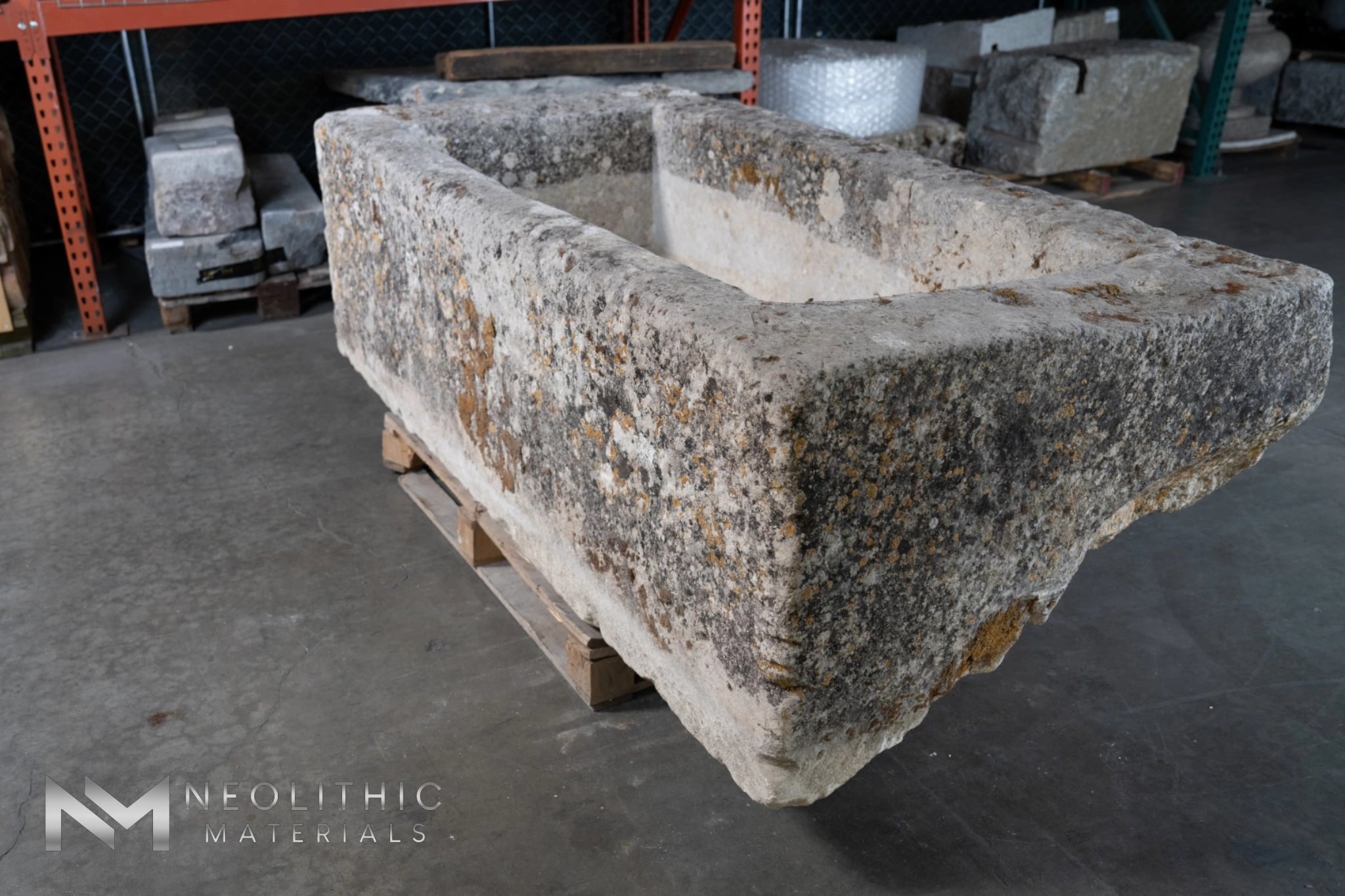 French Antique Limestone Trough - Image 5