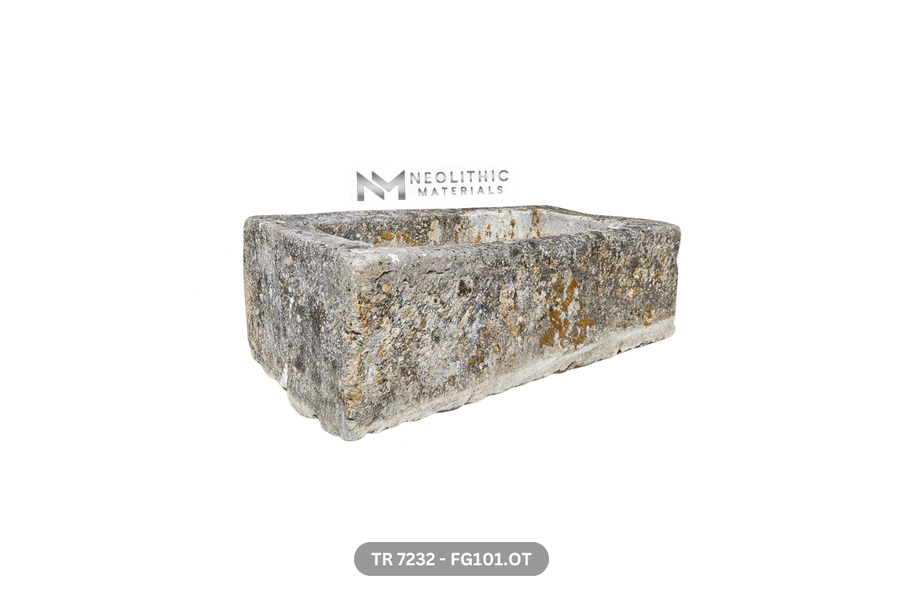 French Antique Limestone Trough - Image 8