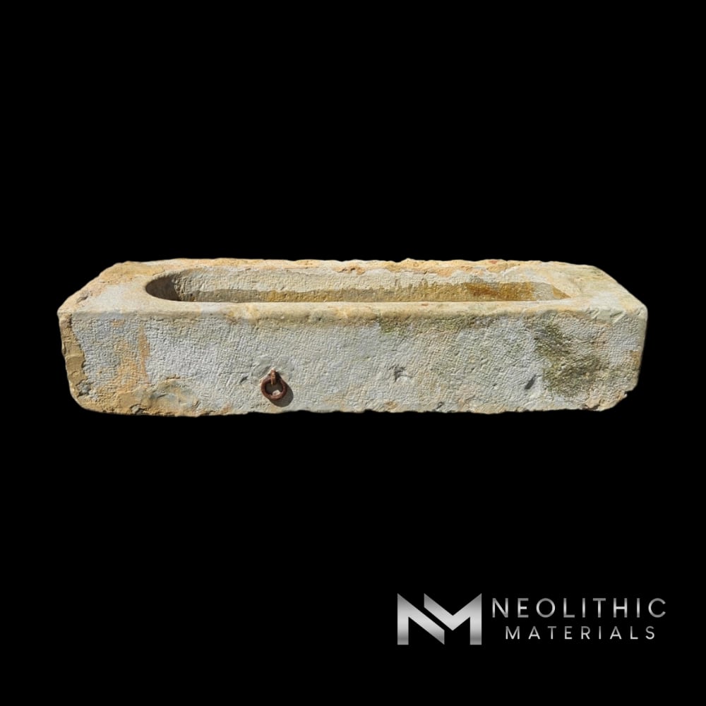 French Antique 19th Century Limestone Trough