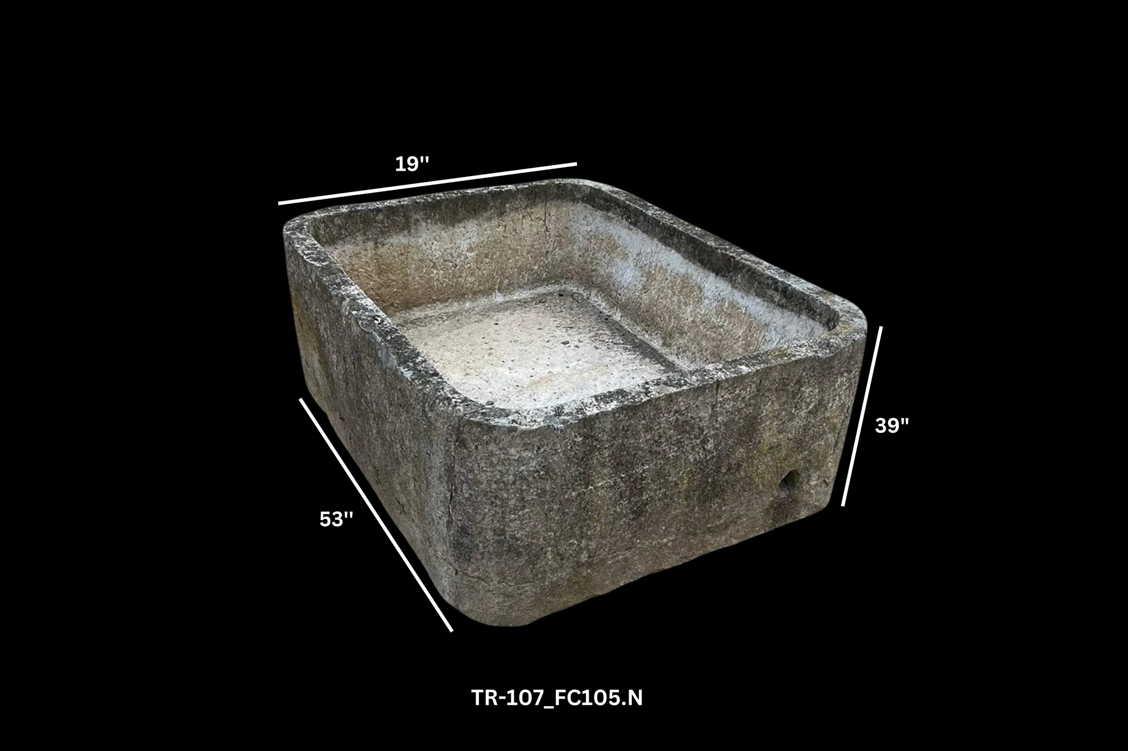 Antique French Limestone Trough - Image 6