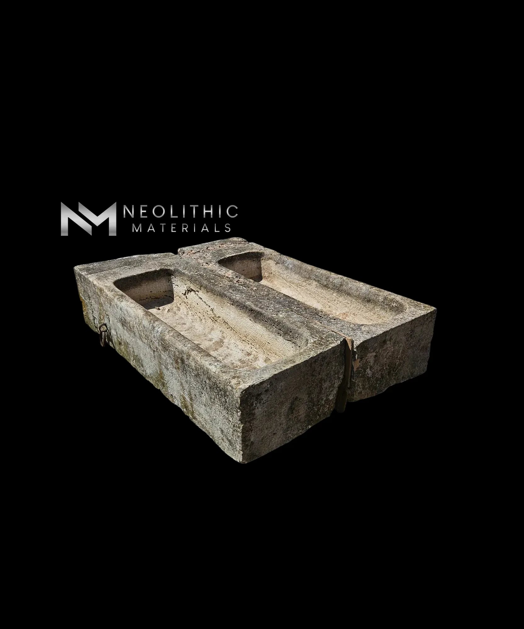 French Antique 19th Century Limestone Trough - Image 2