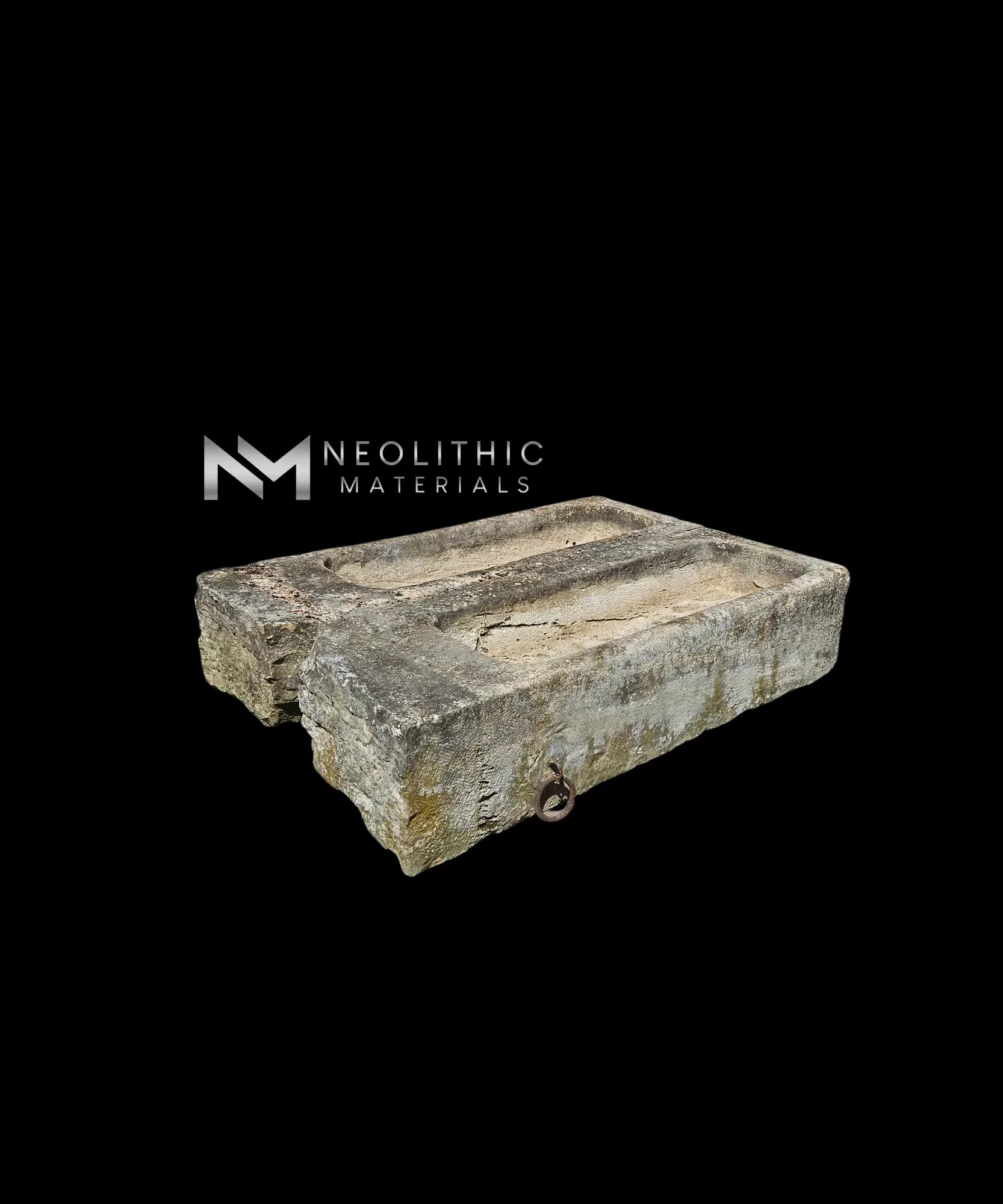 French Antique 19th Century Limestone Trough - Image 3