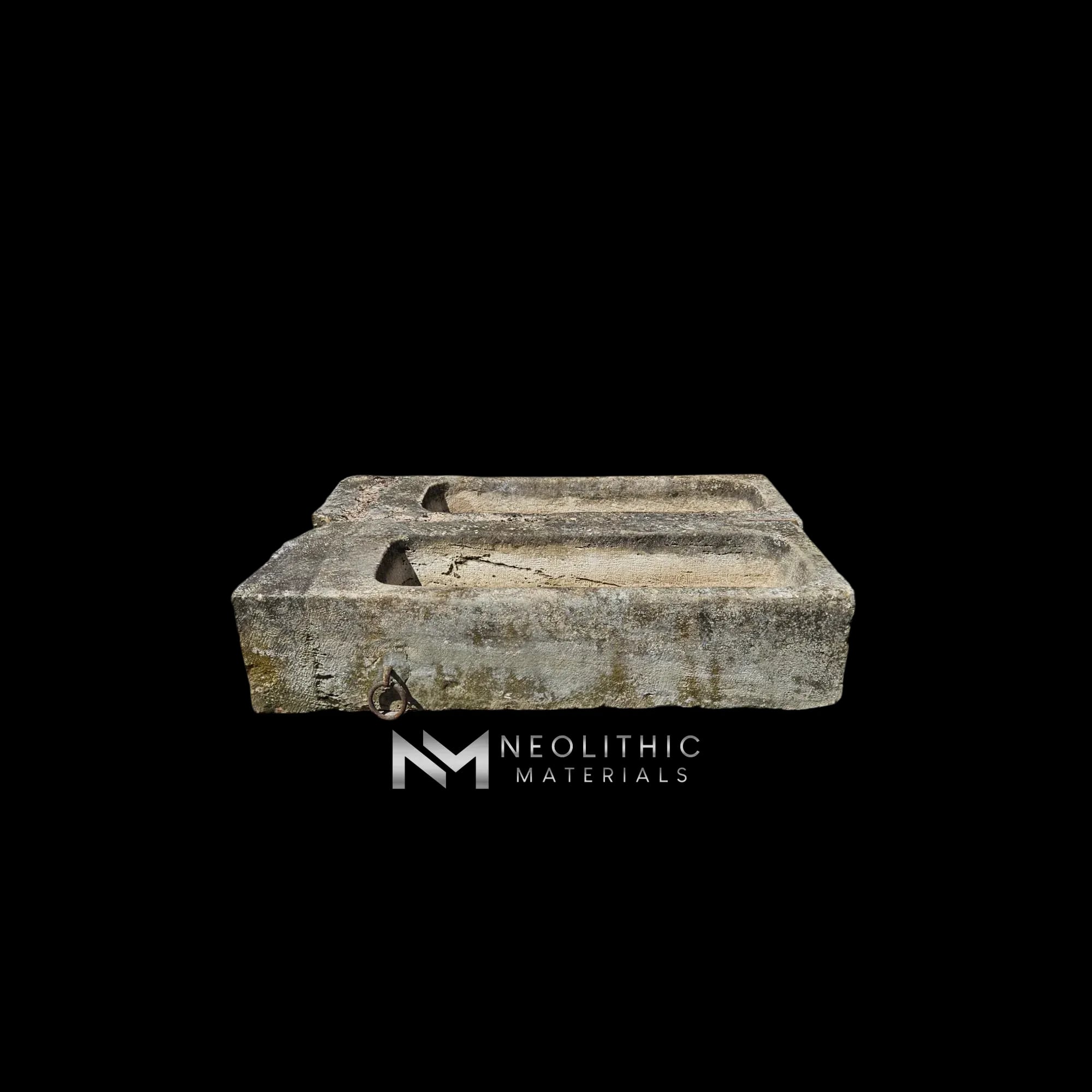 French Antique 19th Century Limestone Trough
