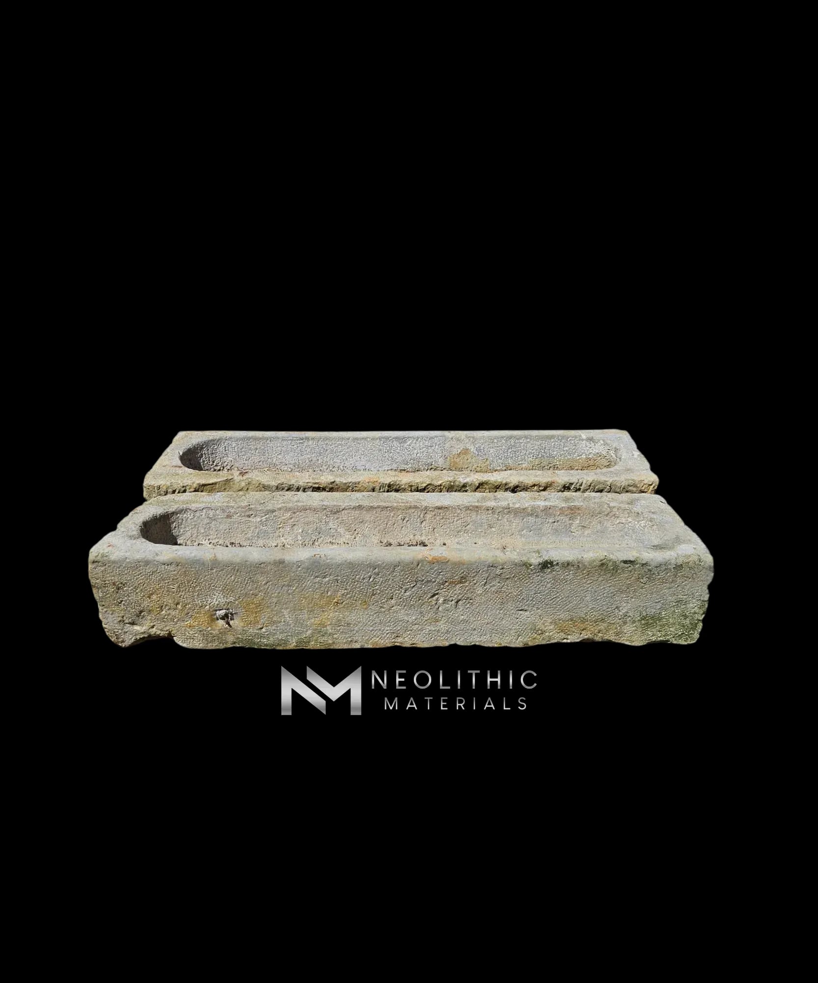 French Antique 19th Century Limestone Trough - Image 1