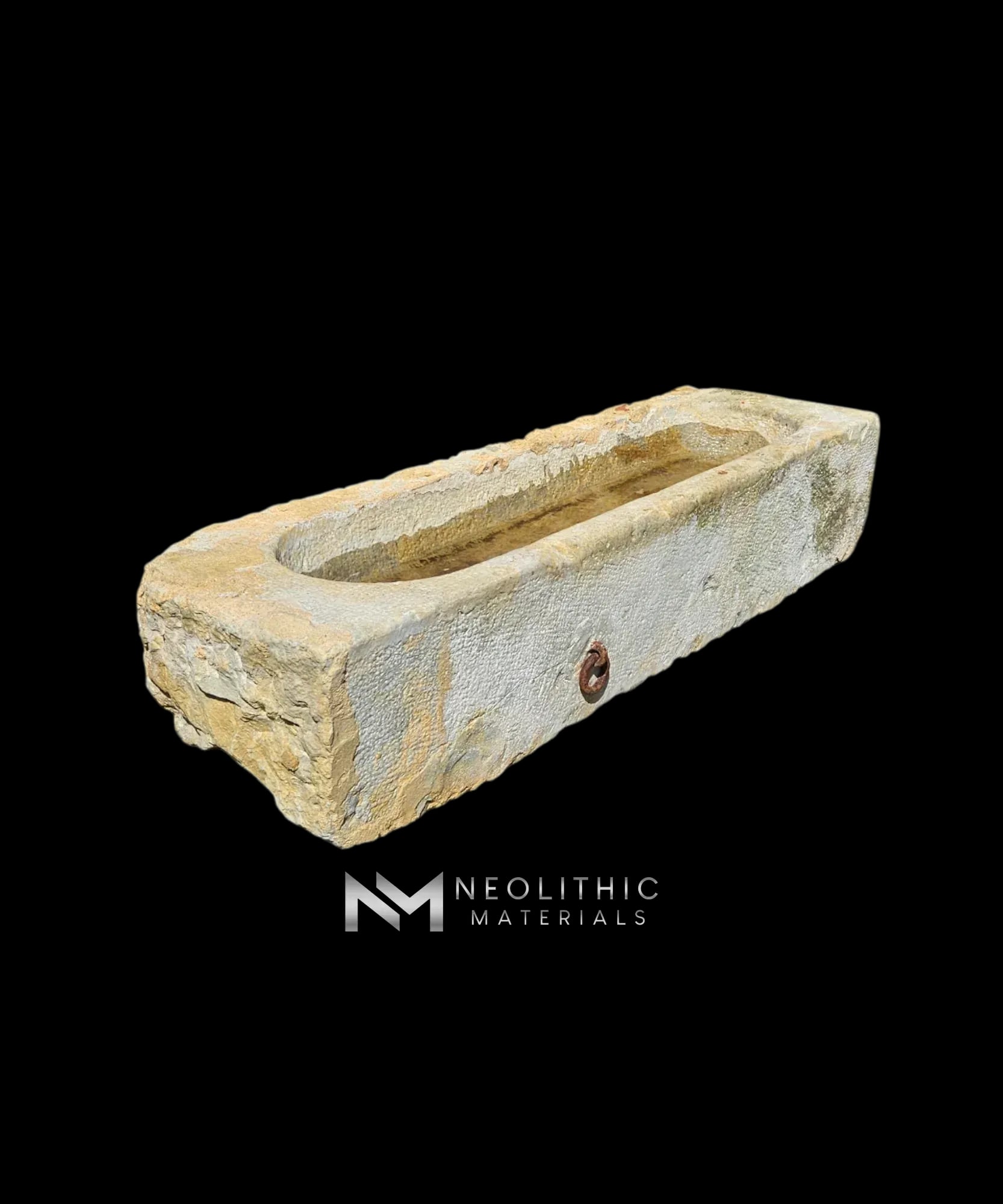 French Antique 19th Century Limestone Trough - Image 2