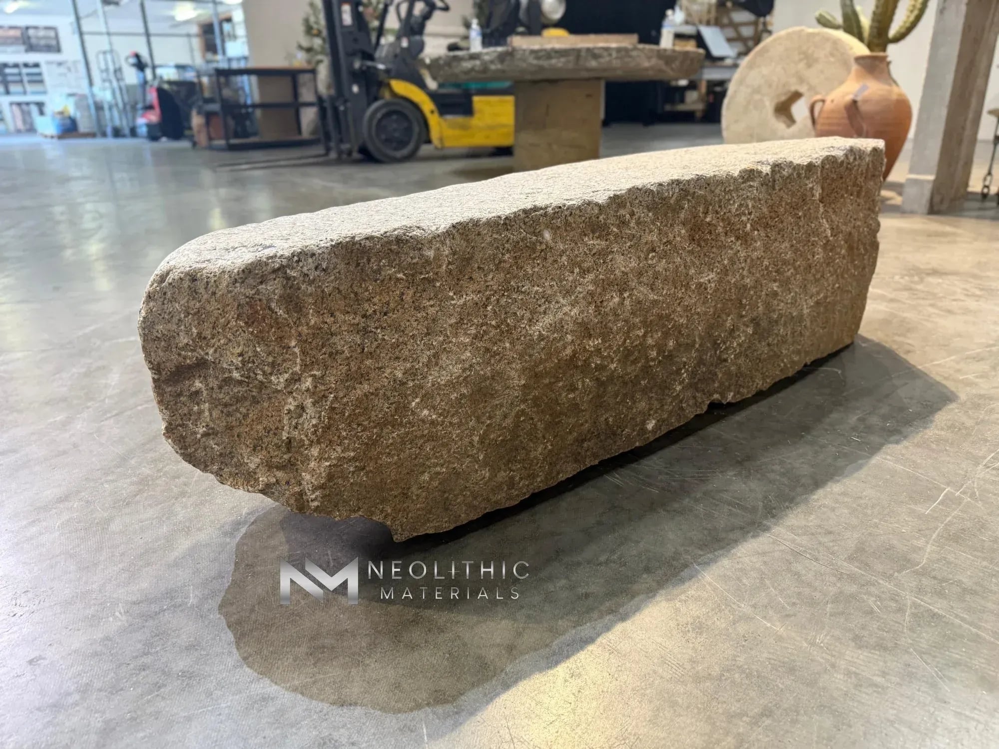 Antique Granite Bench - Image 6