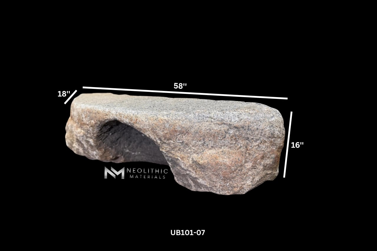 Antique Granite Bench - Image 7