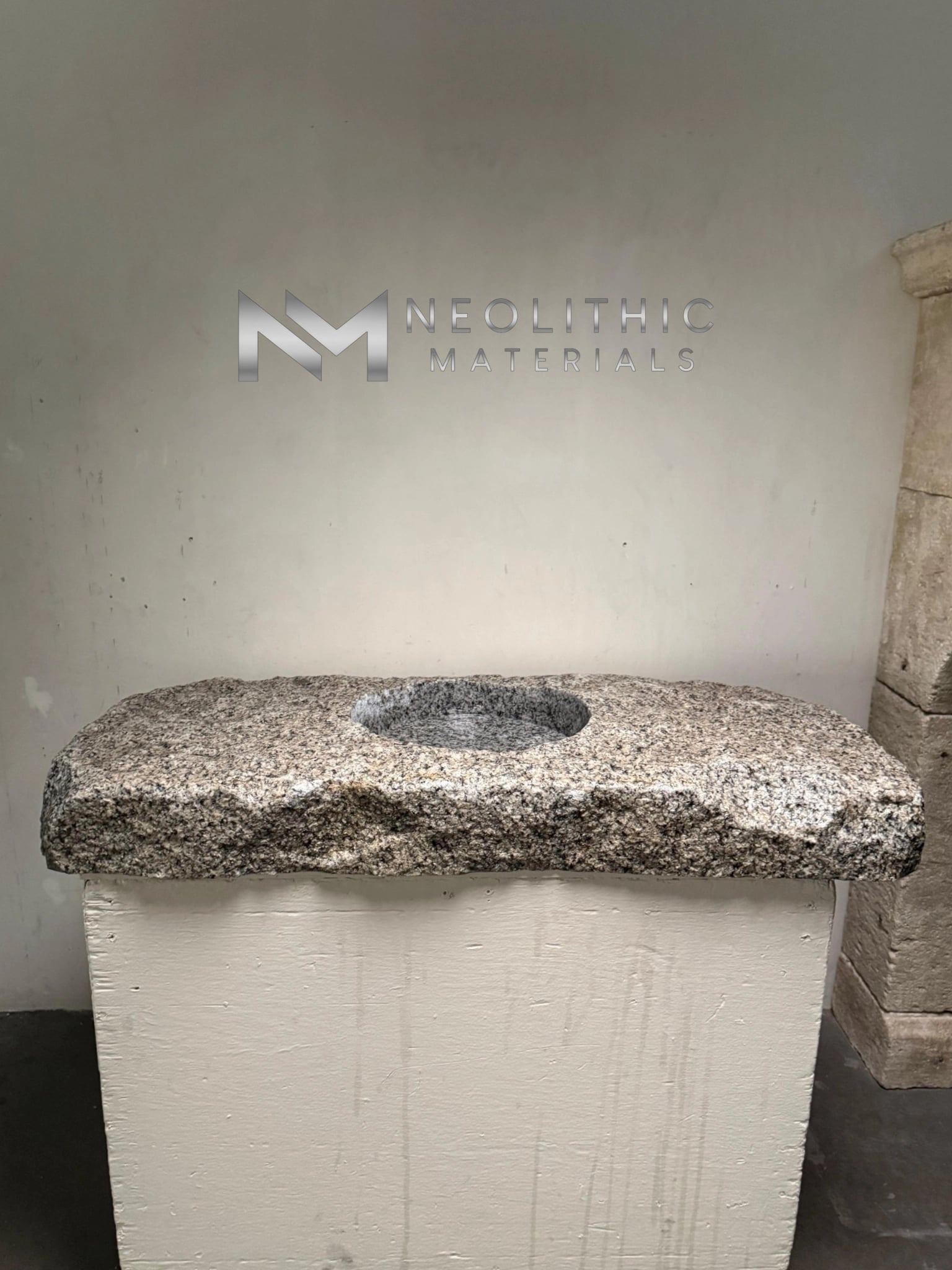 Antique Limestone Sink - Image 1