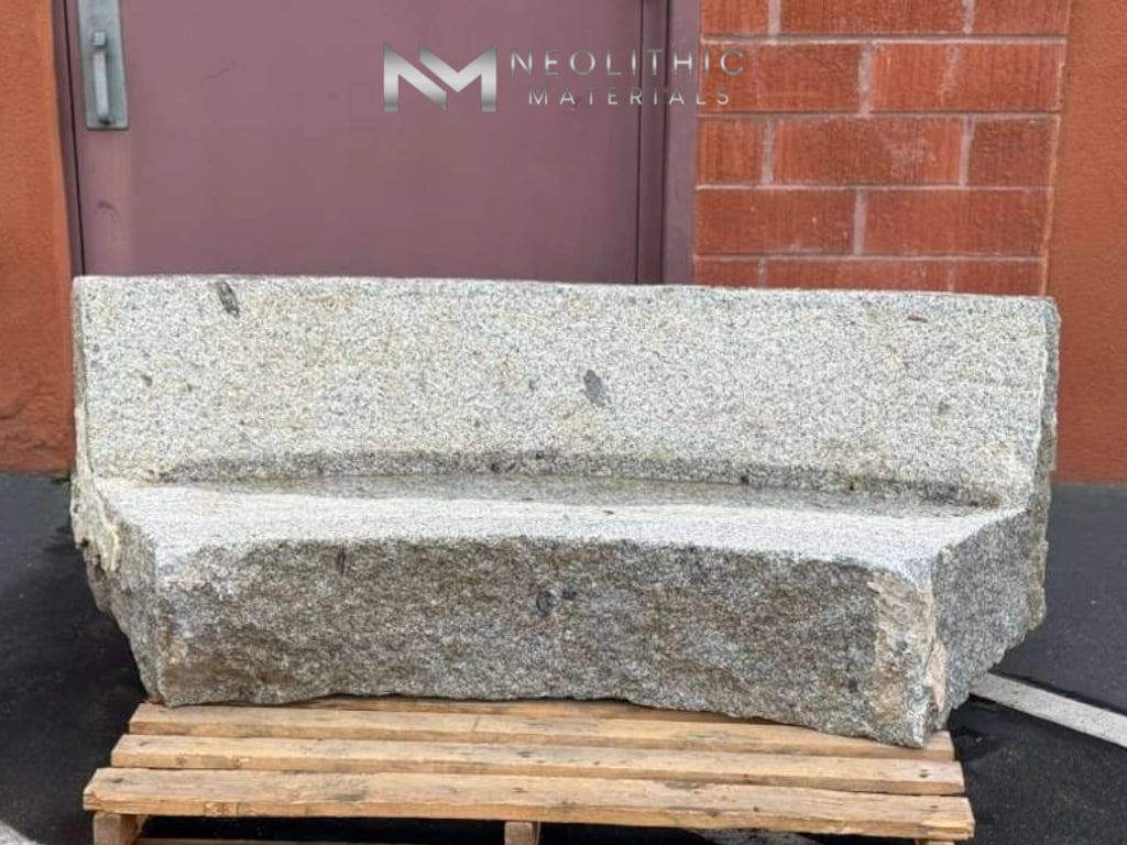 Antique Granite Bench Set - Image 5
