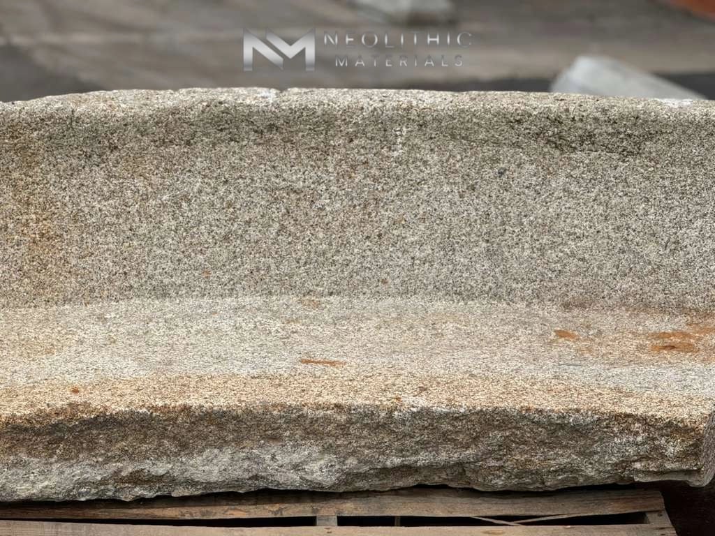 Antique Granite Bench Set - Image 6