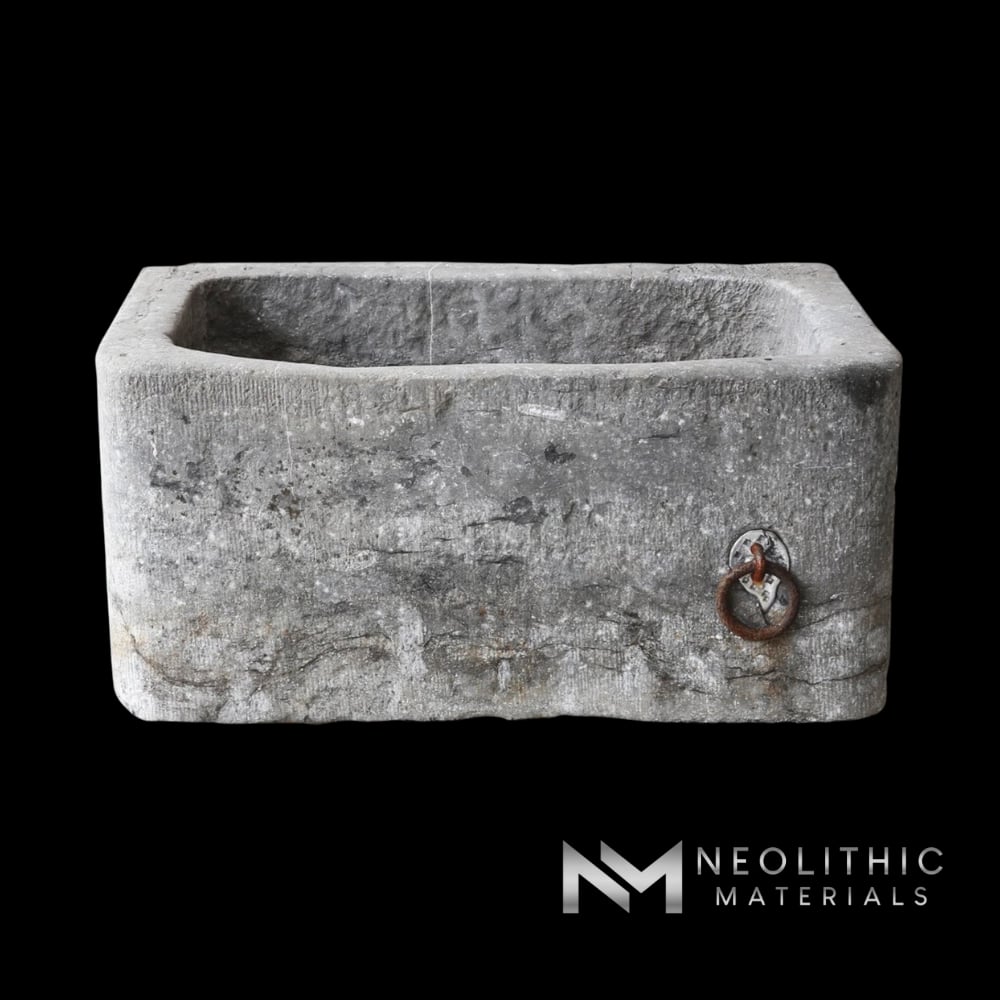 Antique Belgian Bluestone Trough Sink