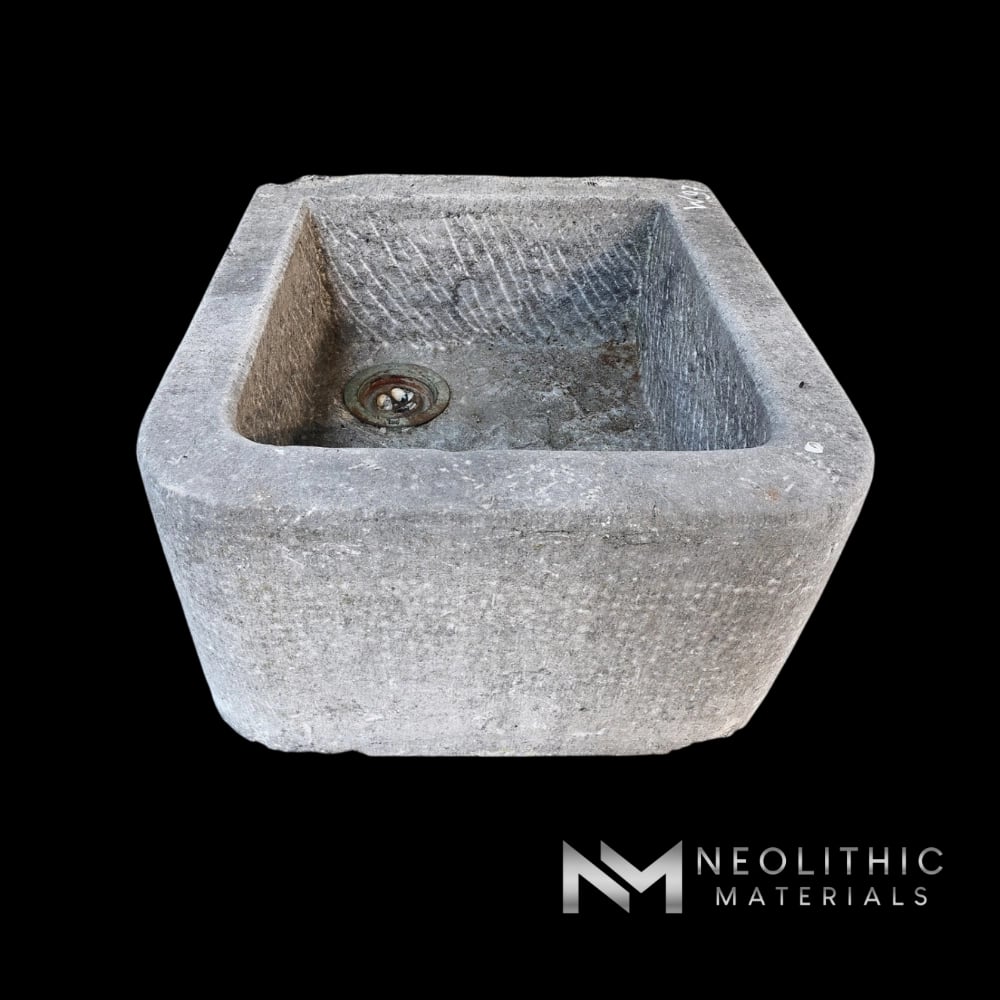 Antique Belgian Bluestone Trough Sink