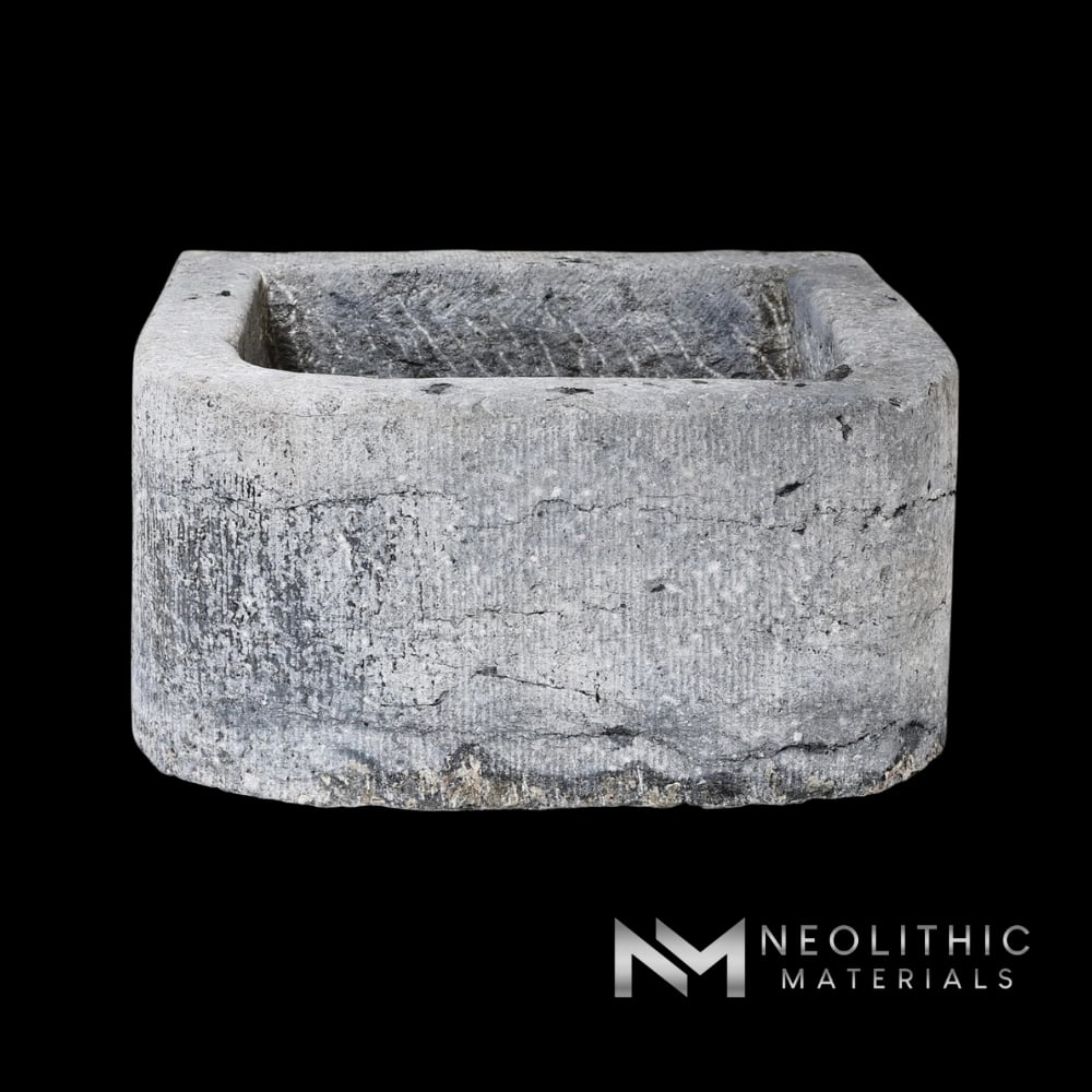 Antique Belgian Bluestone Trough Sink