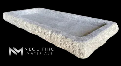 Antique Limestone Sink - Image 3