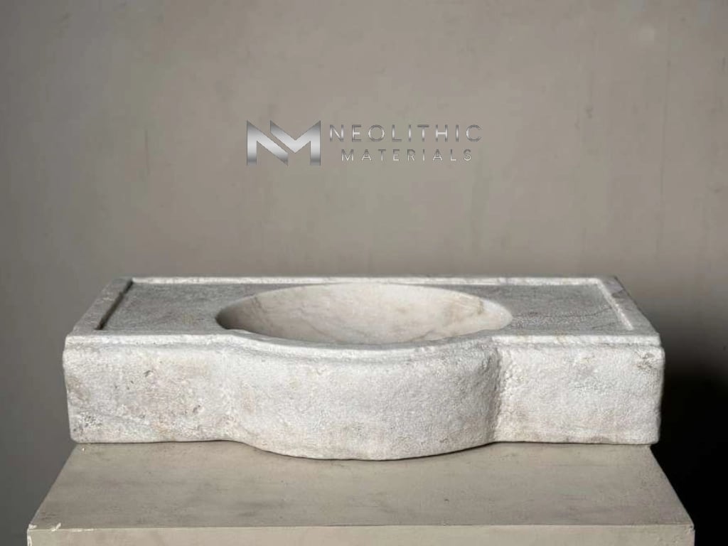 Antique Limestone Sink - Image 1