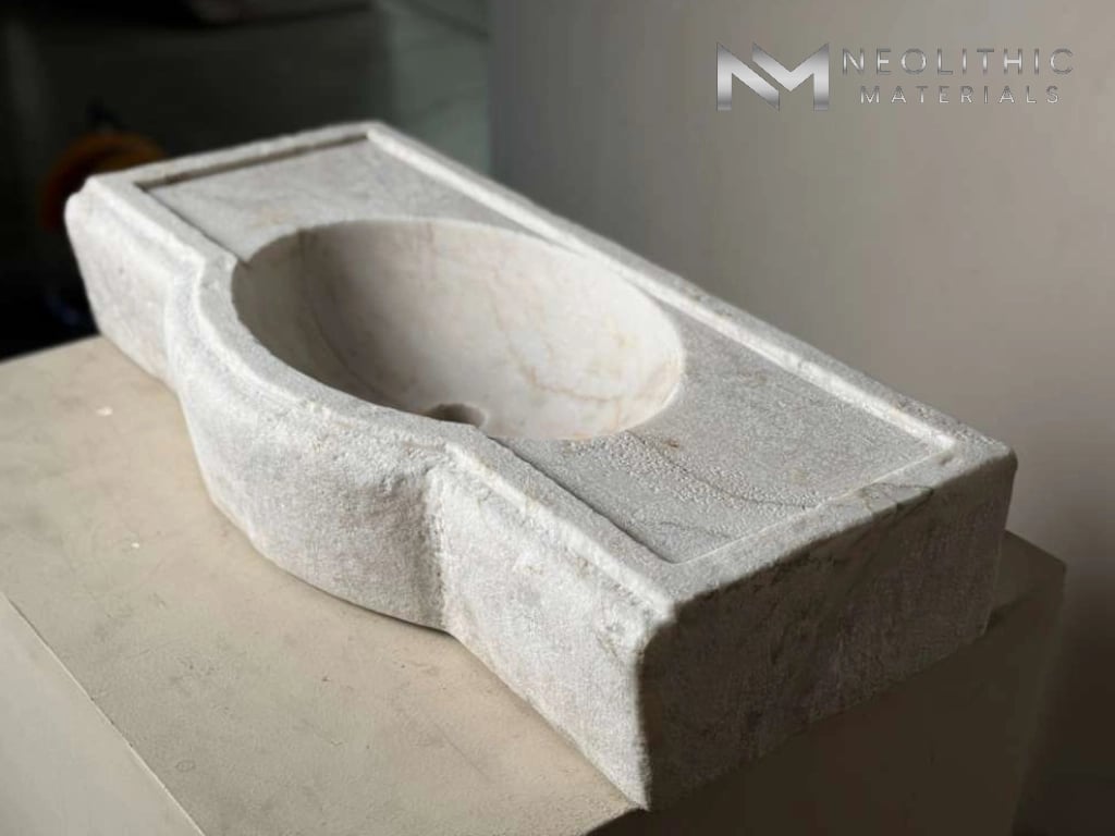 Antique Limestone Sink - Image 2