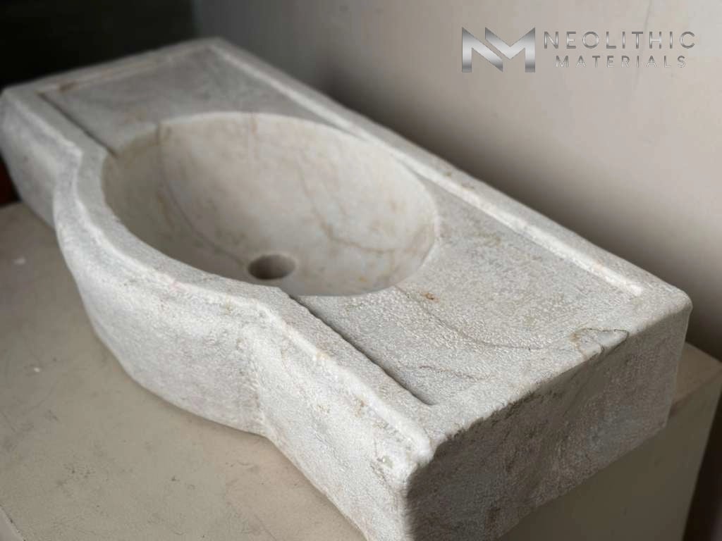 Antique Limestone Sink - Image 5