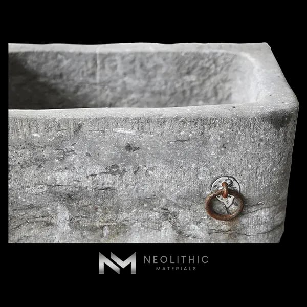 Antique Belgian Bluestone Trough Sink - Image 4