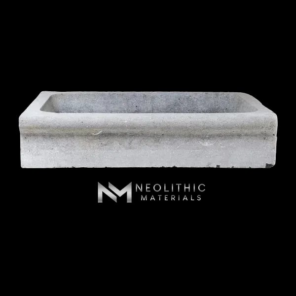 Antique Belgian Bluestone Trough Sink