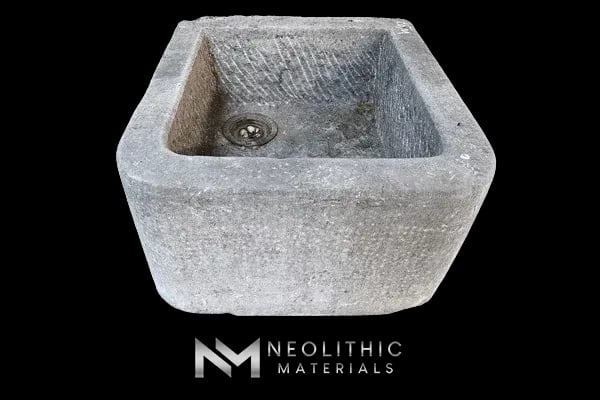 Antique Belgian Bluestone Trough Sink