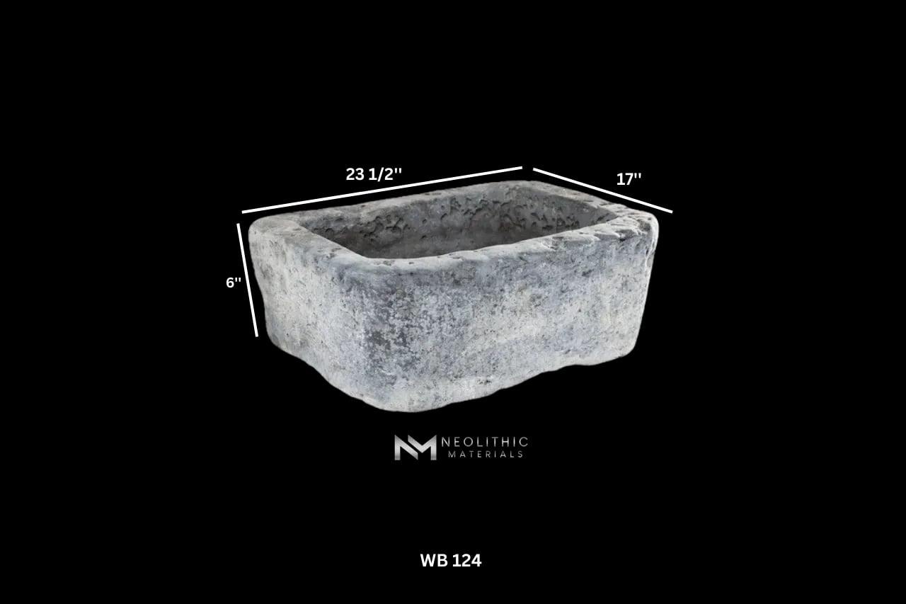 Antique Belgian Bluestone Trough Sink - Image 7