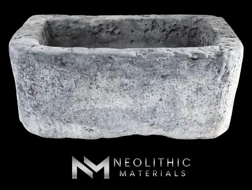 Antique Belgian Bluestone Trough Sink
