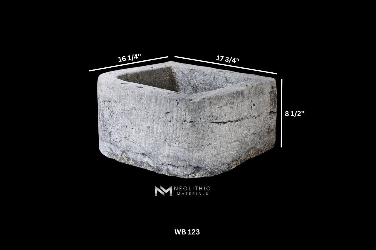 Antique Belgian Bluestone Trough Sink - Image 8