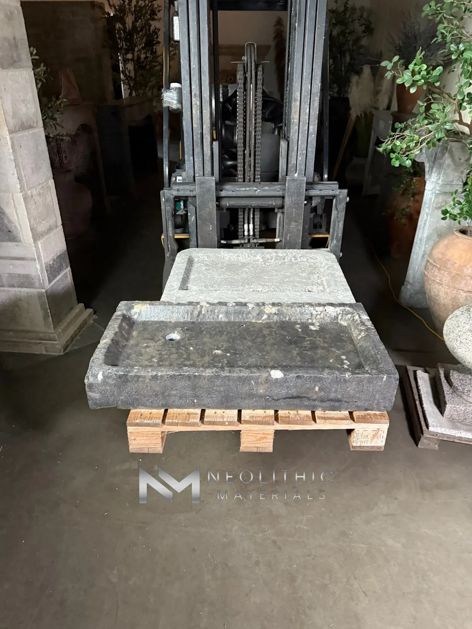 Antique Belgian Bluestone Sink - Image 12