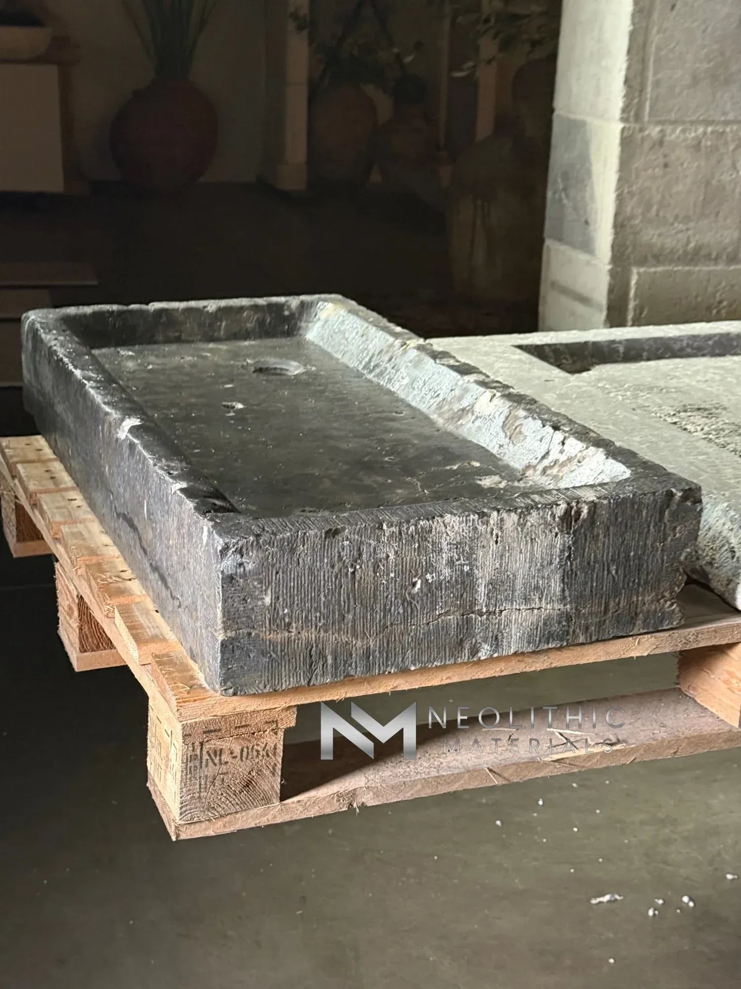 Antique Belgian Bluestone Sink - Image 13
