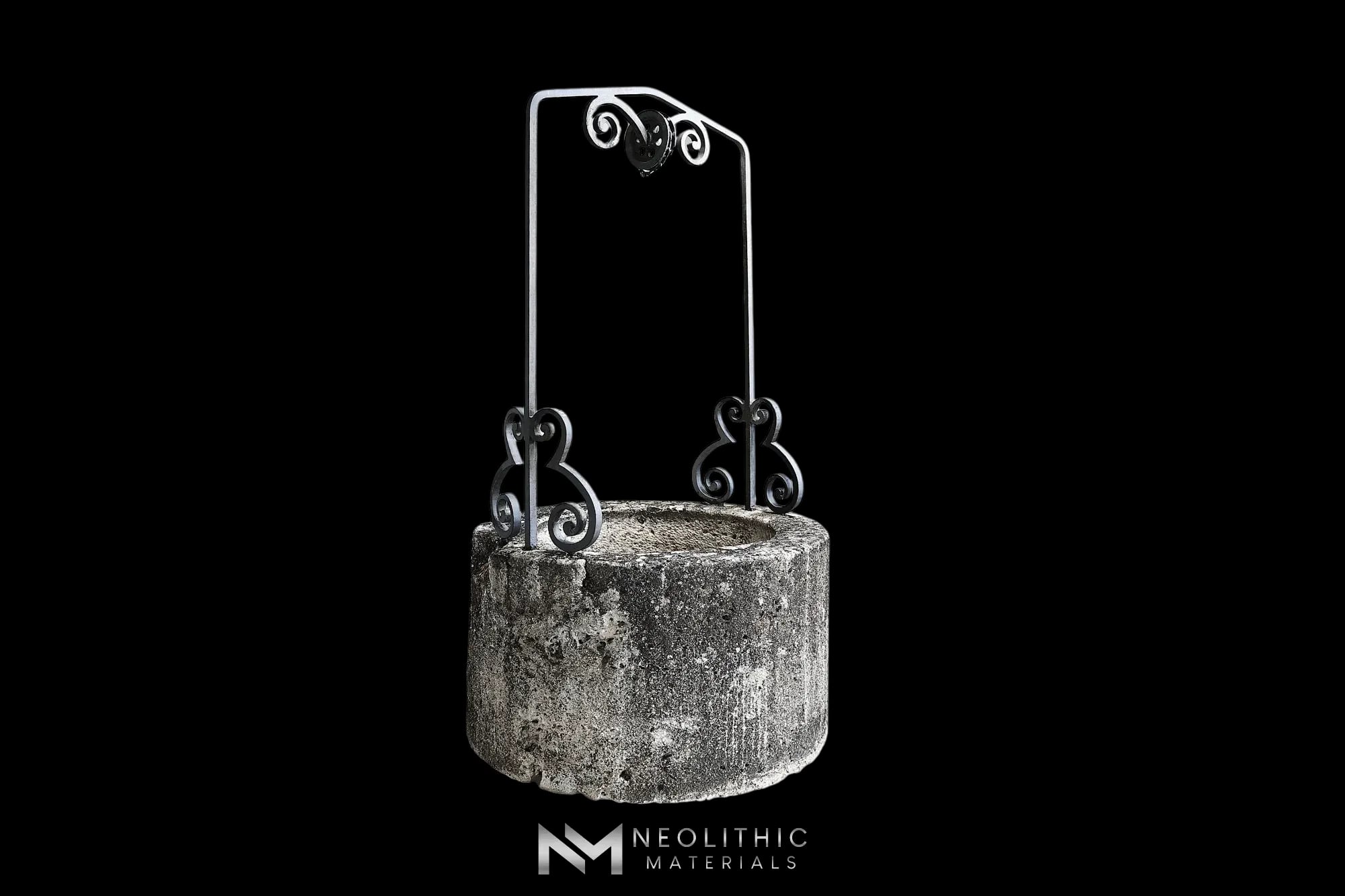 Antique French Round Wellhead with Iron Piece - Image 2