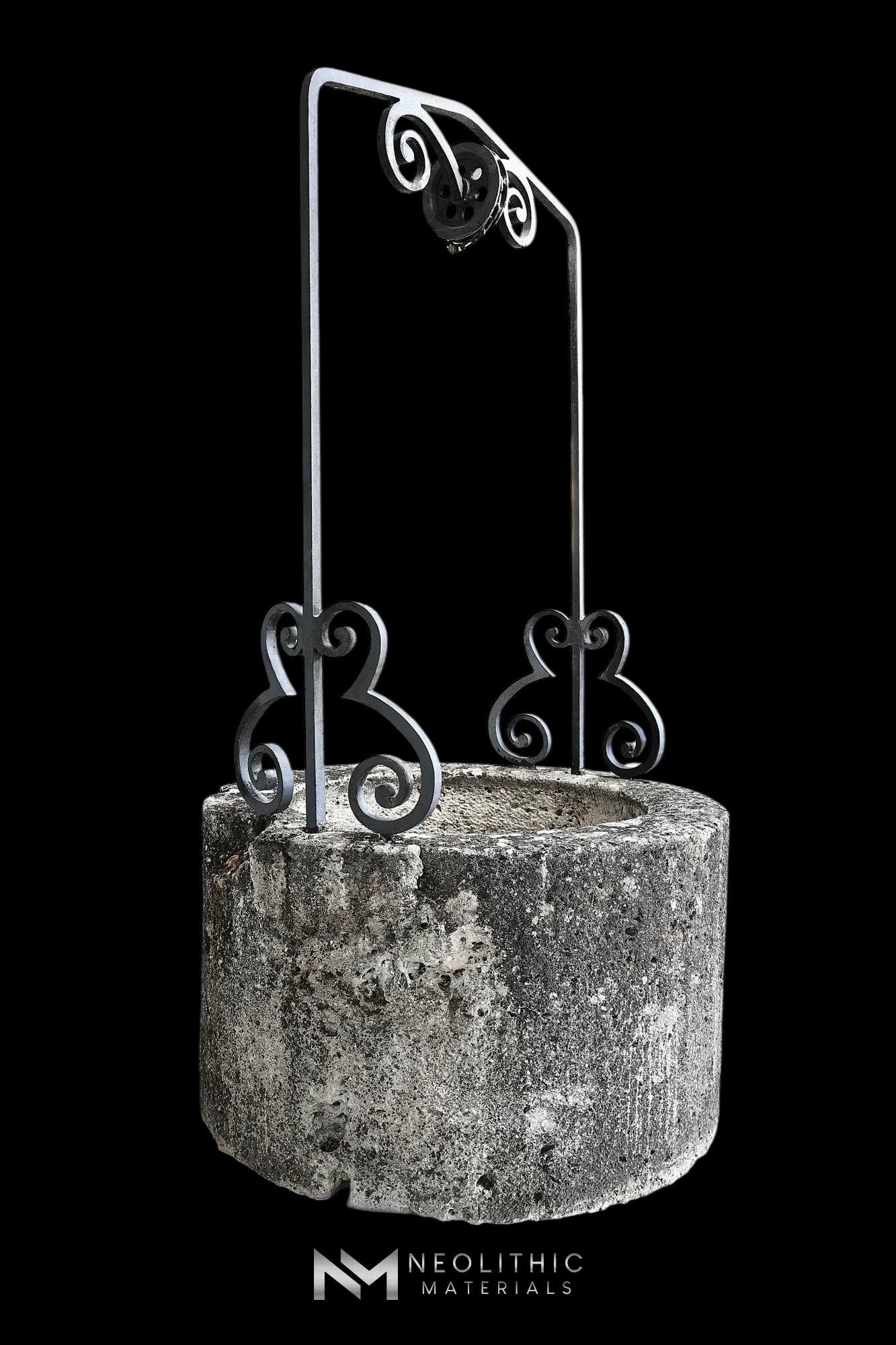 Antique French Round Wellhead with Iron Piece - Image 3