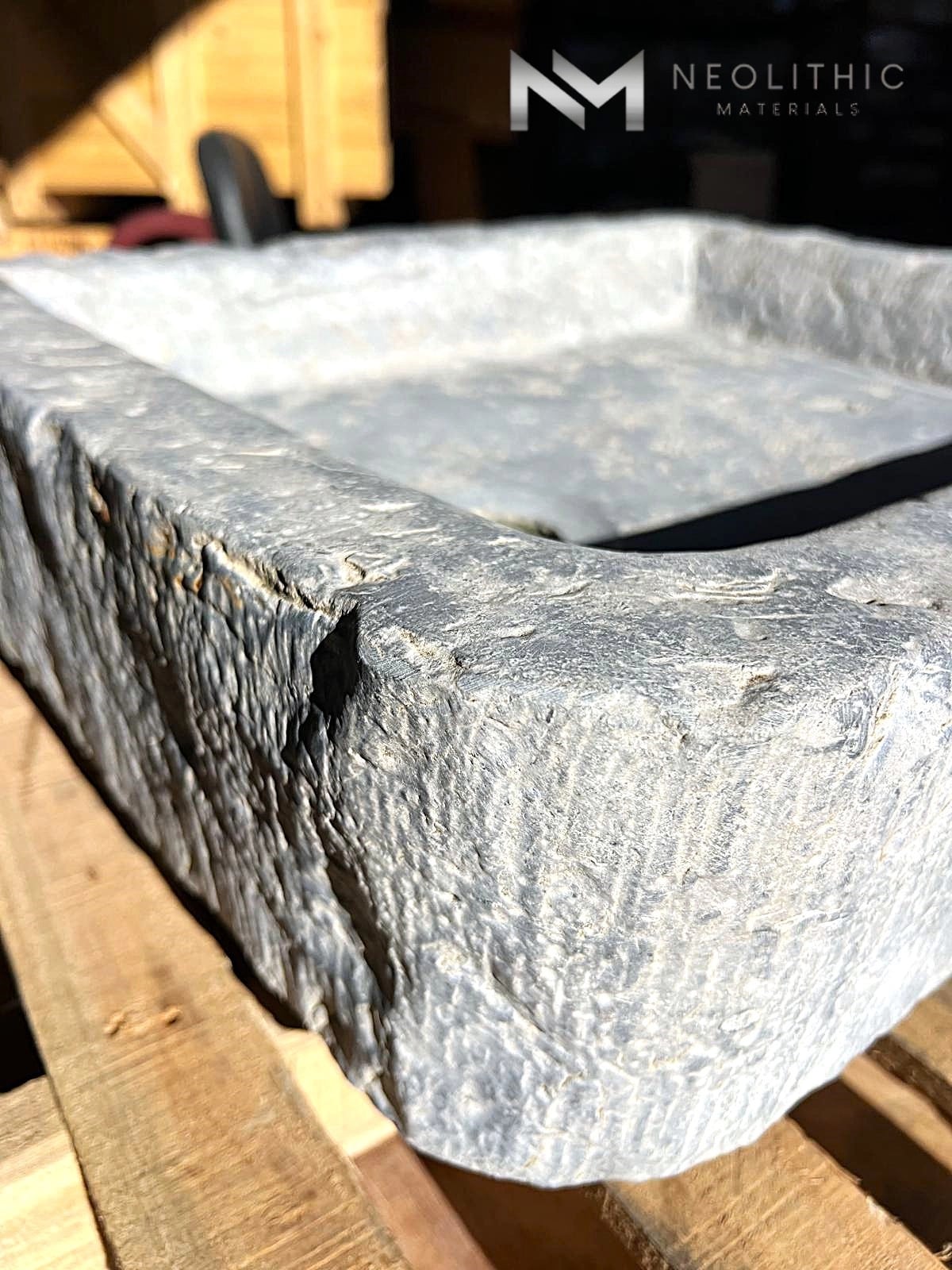 Antique Belgian Bluestone Sink - Image 9