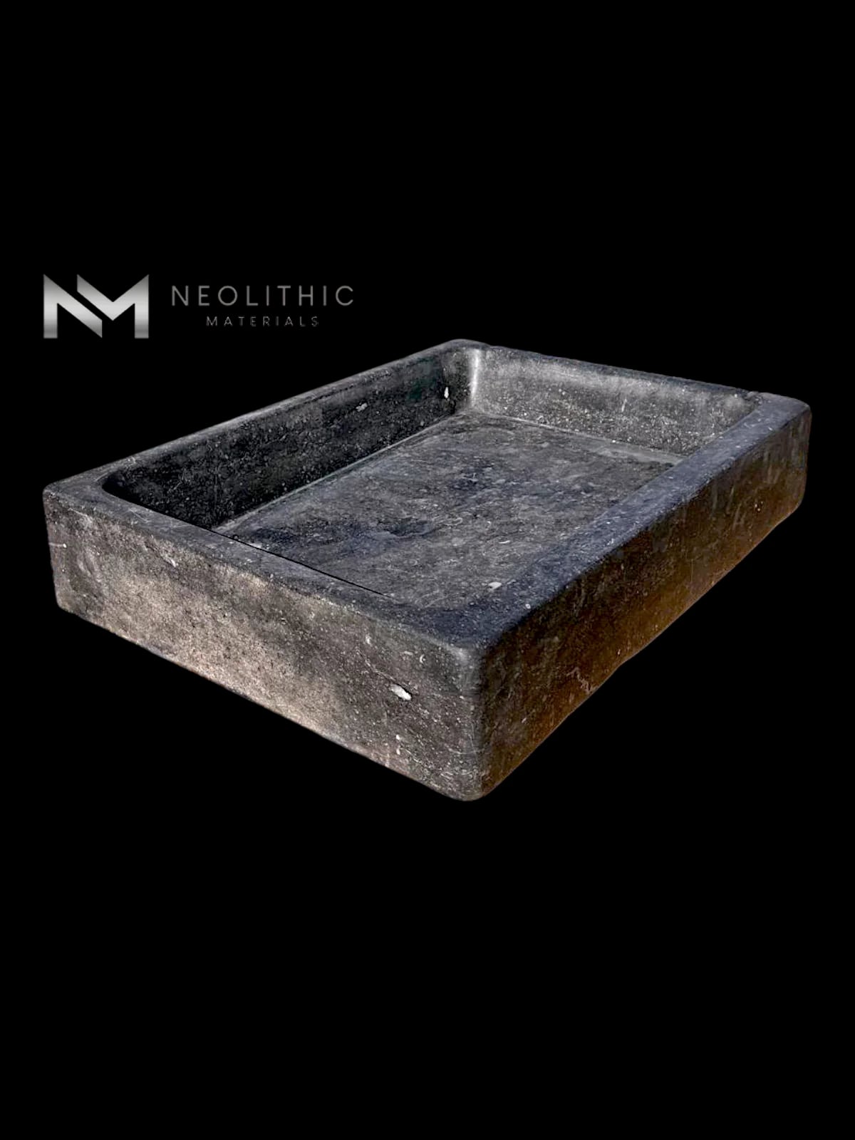 Antique Belgian Dark Bluestone Sink thumbnail 6