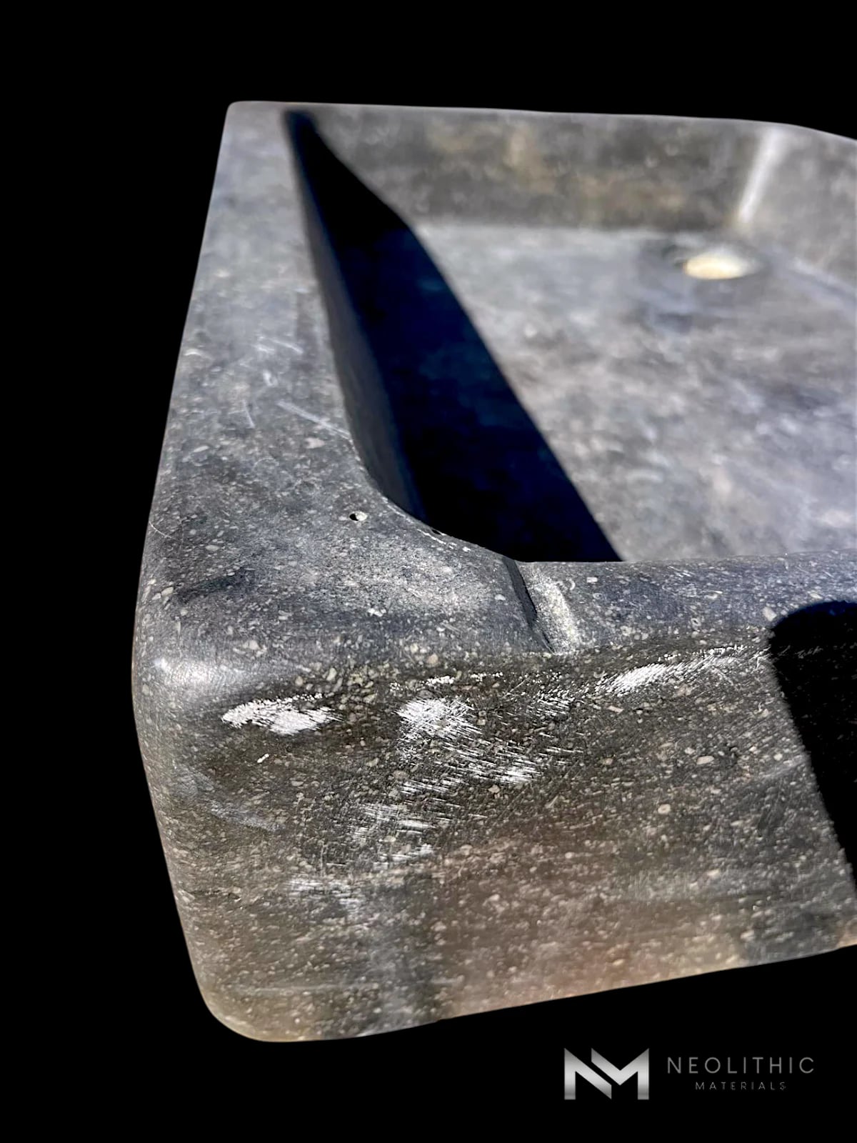 Antique Belgian Dark Bluestone Sink thumbnail 9