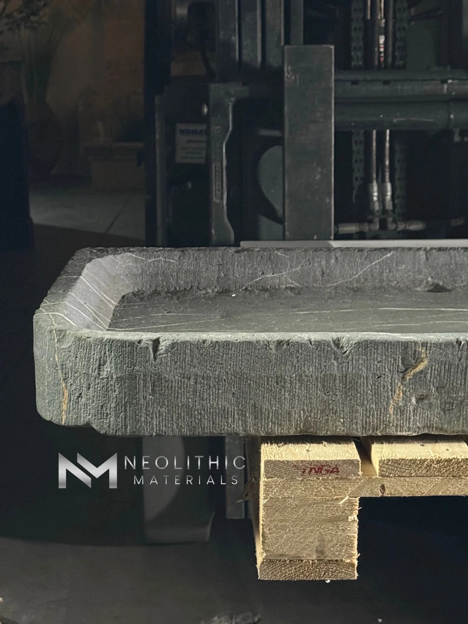 Antique Belgian Bluestone Sink thumbnail 5