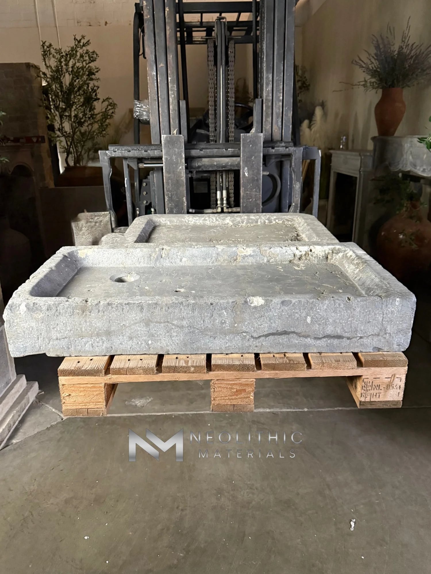 Antique Belgian Bluestone Sink thumbnail 3