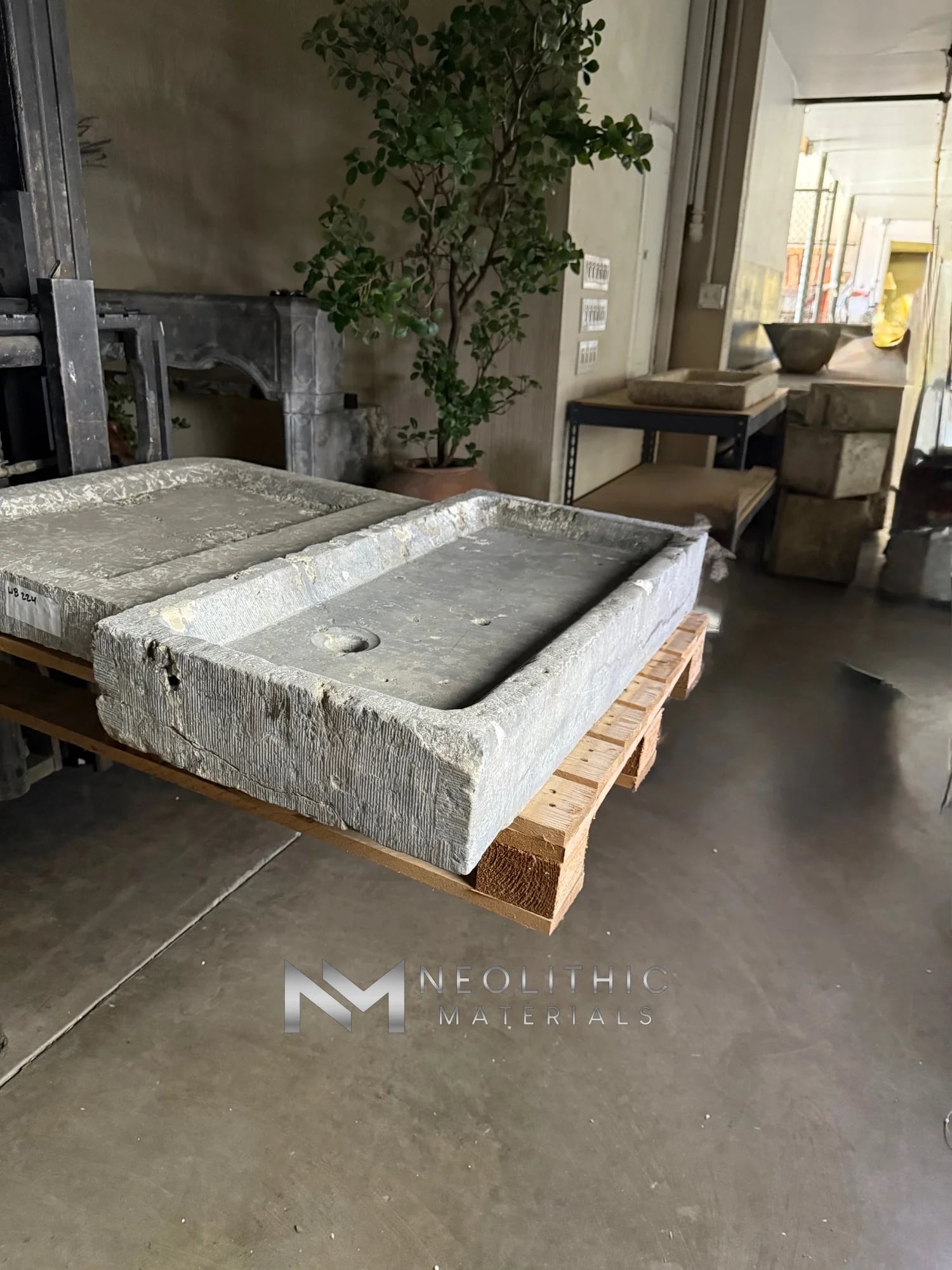 Antique Belgian Bluestone Sink thumbnail 5